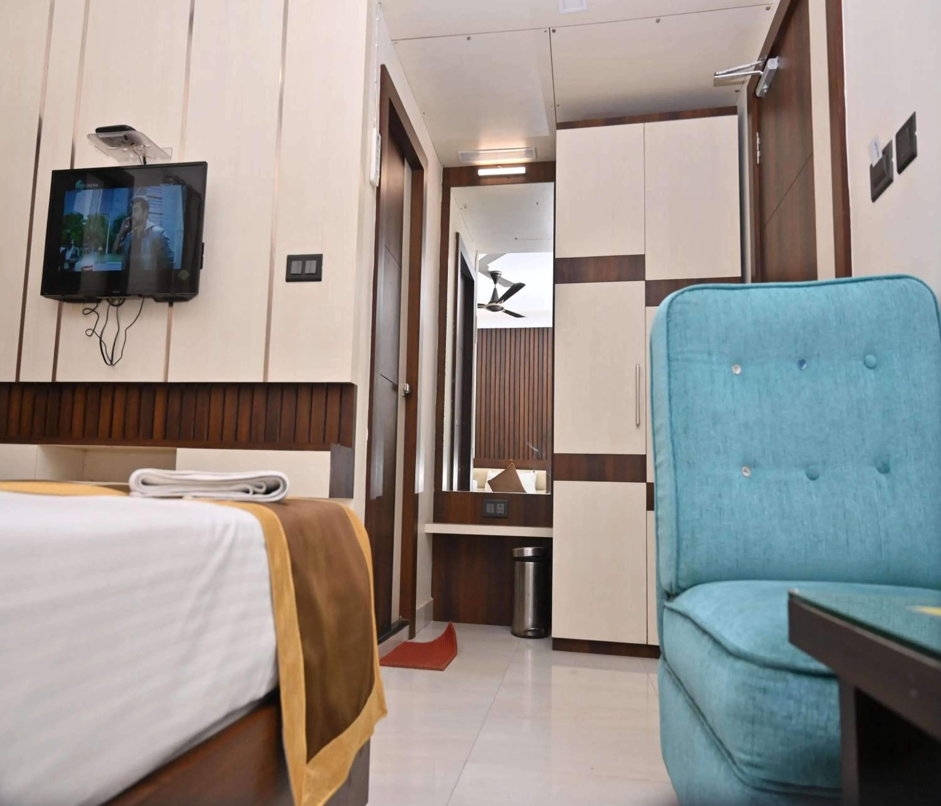 Bedroom, Bed in Hotel Silver Land New Digha with Rooftop Pool