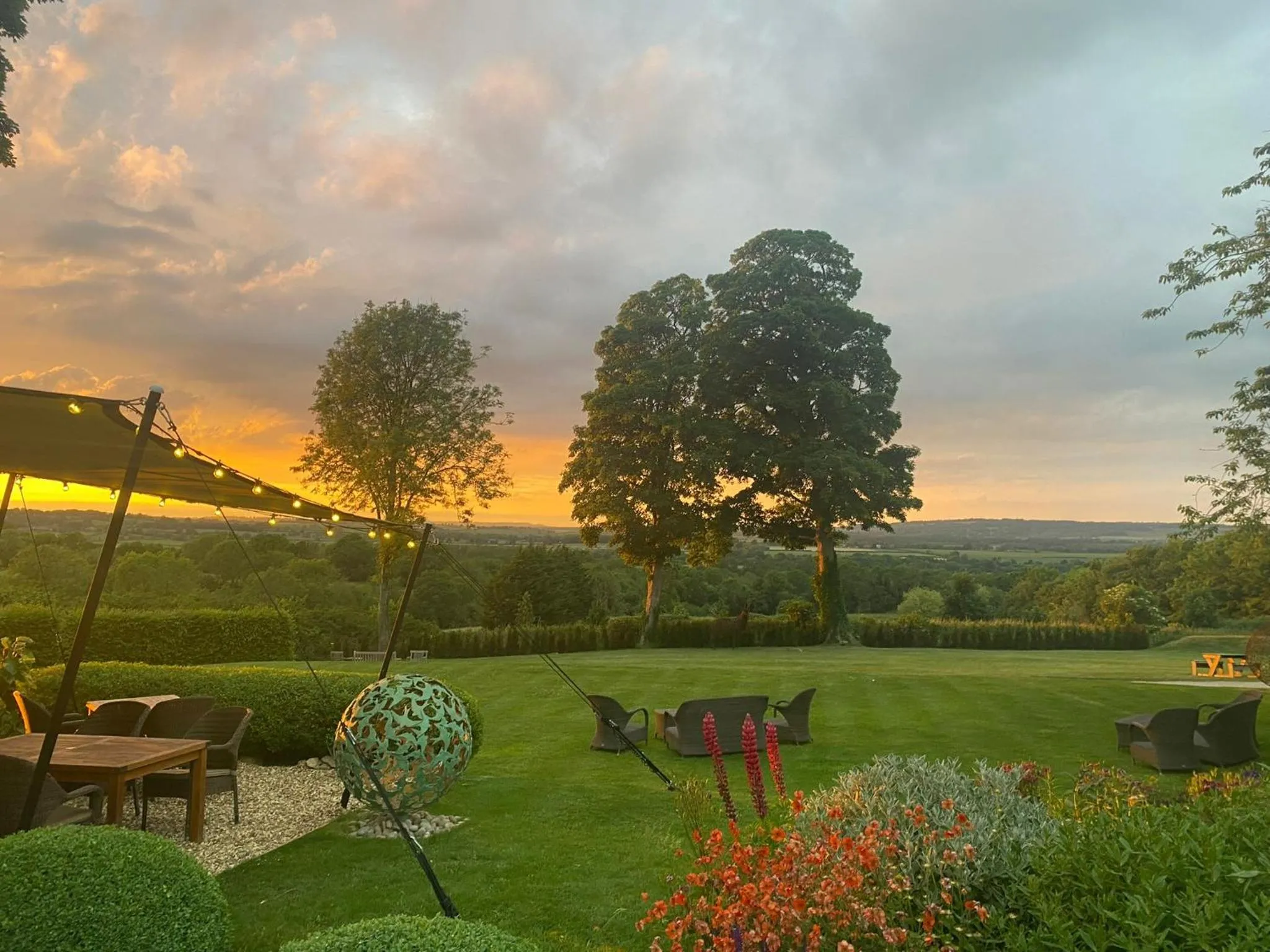 Garden view in The Feathered Nest Inn