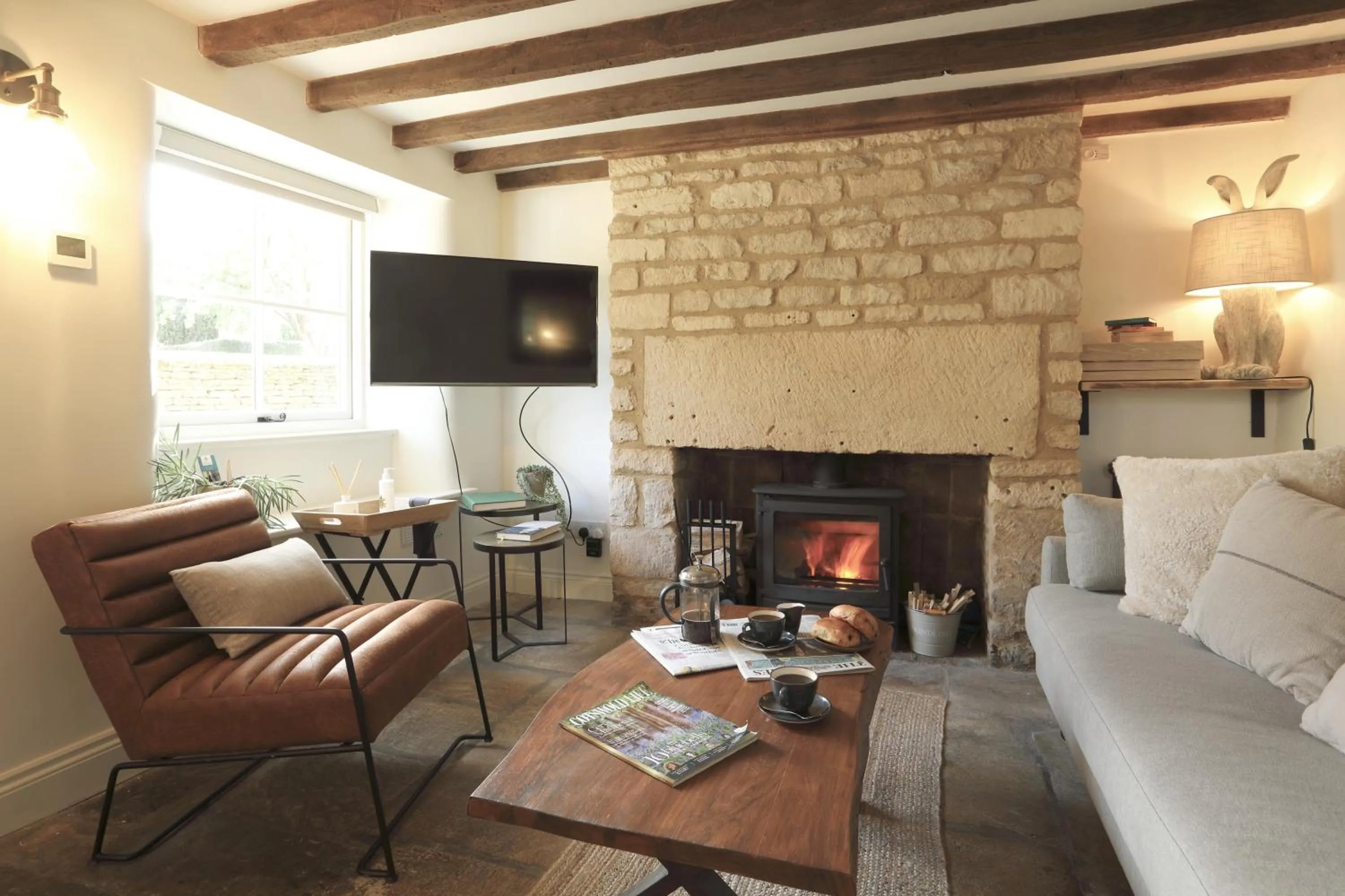 Living room in The Feathered Nest Inn