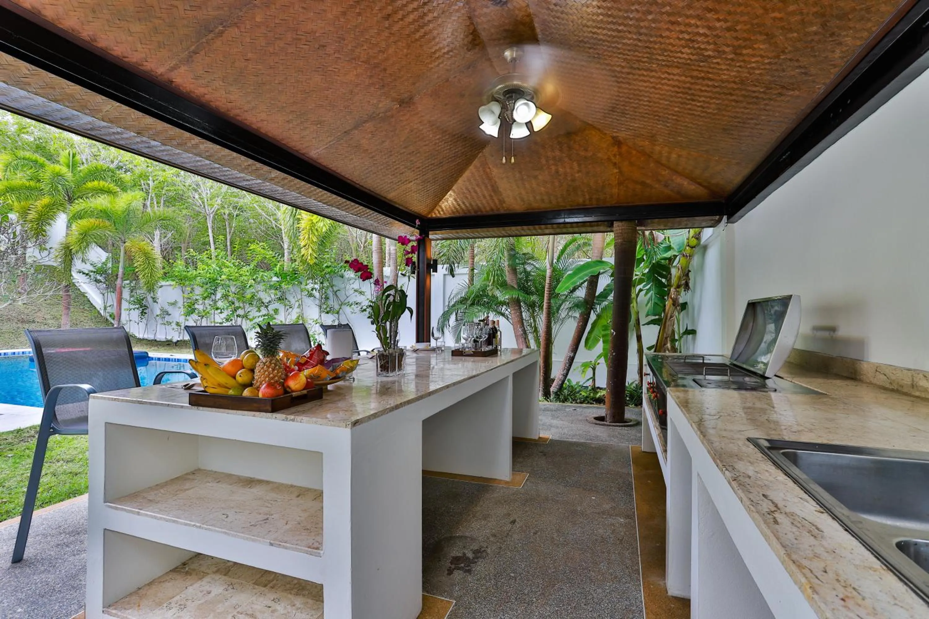 sunbed in Cliff Haven Villa Krabi