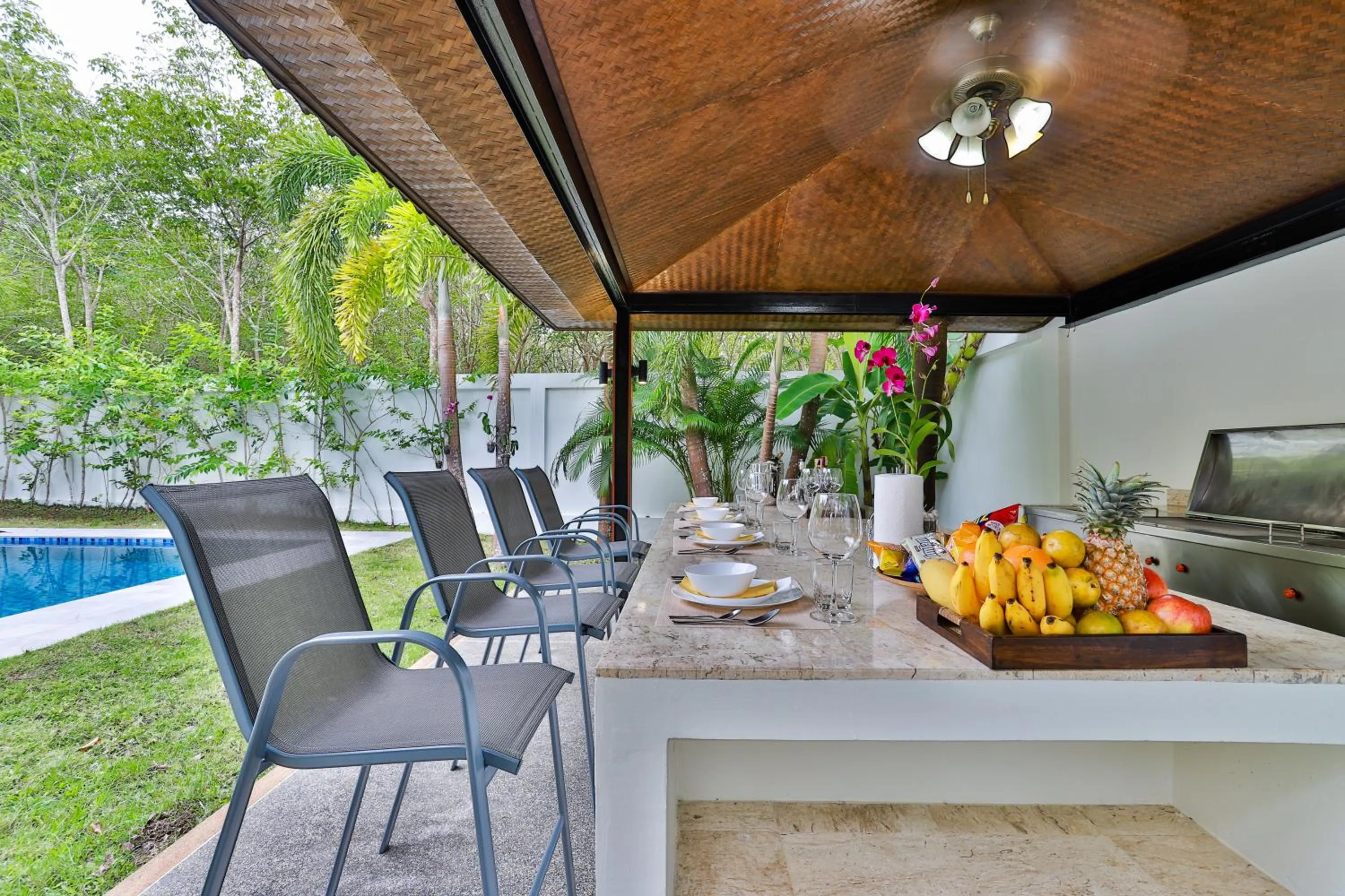 sunbed in Cliff Haven Villa Krabi