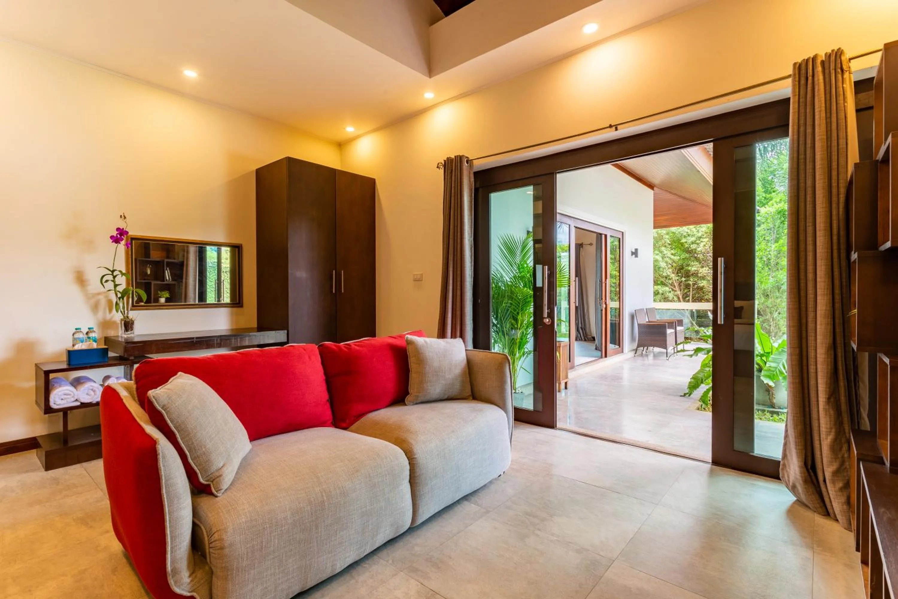 Living room in Cliff Haven Villa Krabi