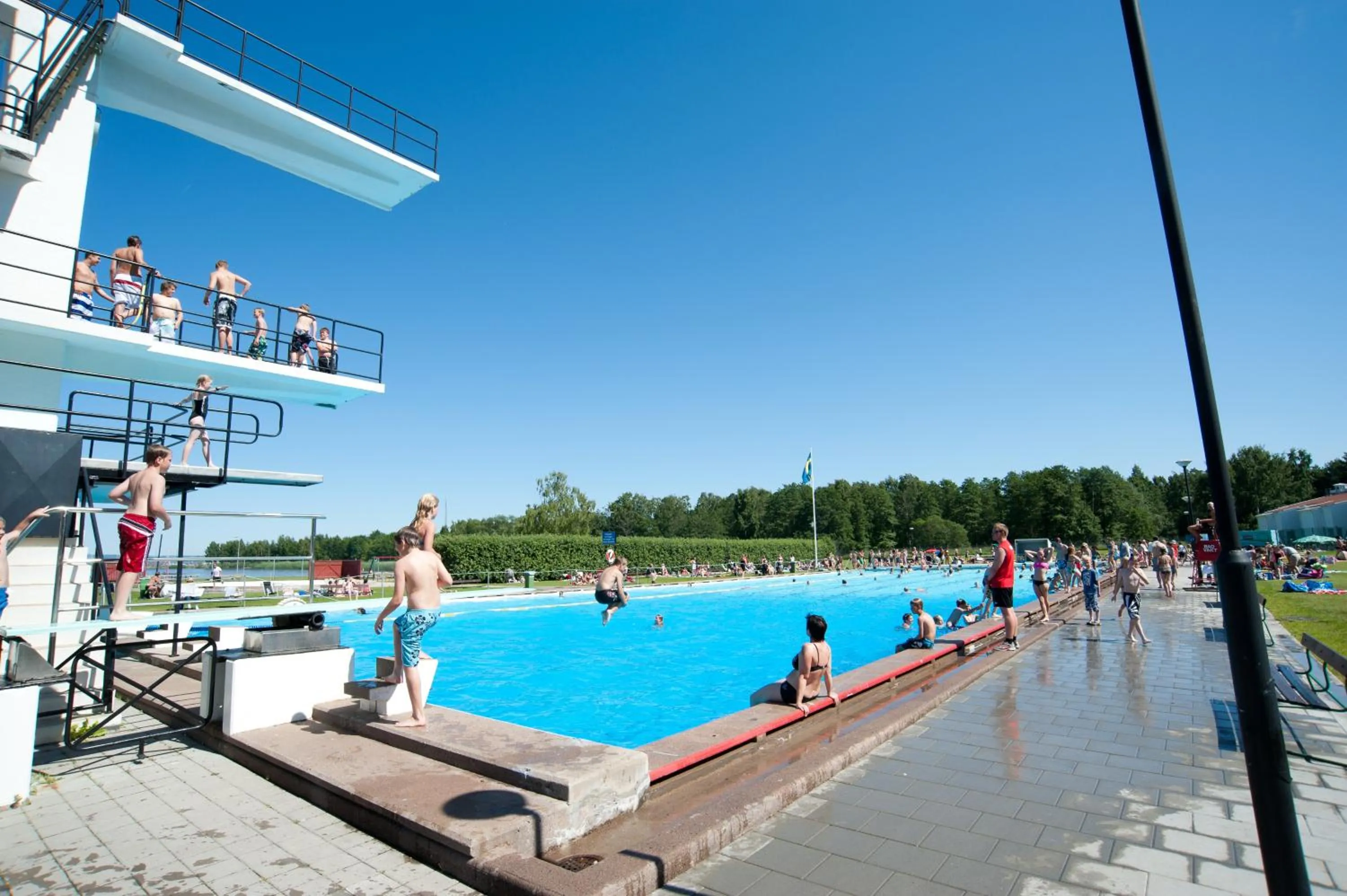 Swimming pool in Kronocamping Lidköping