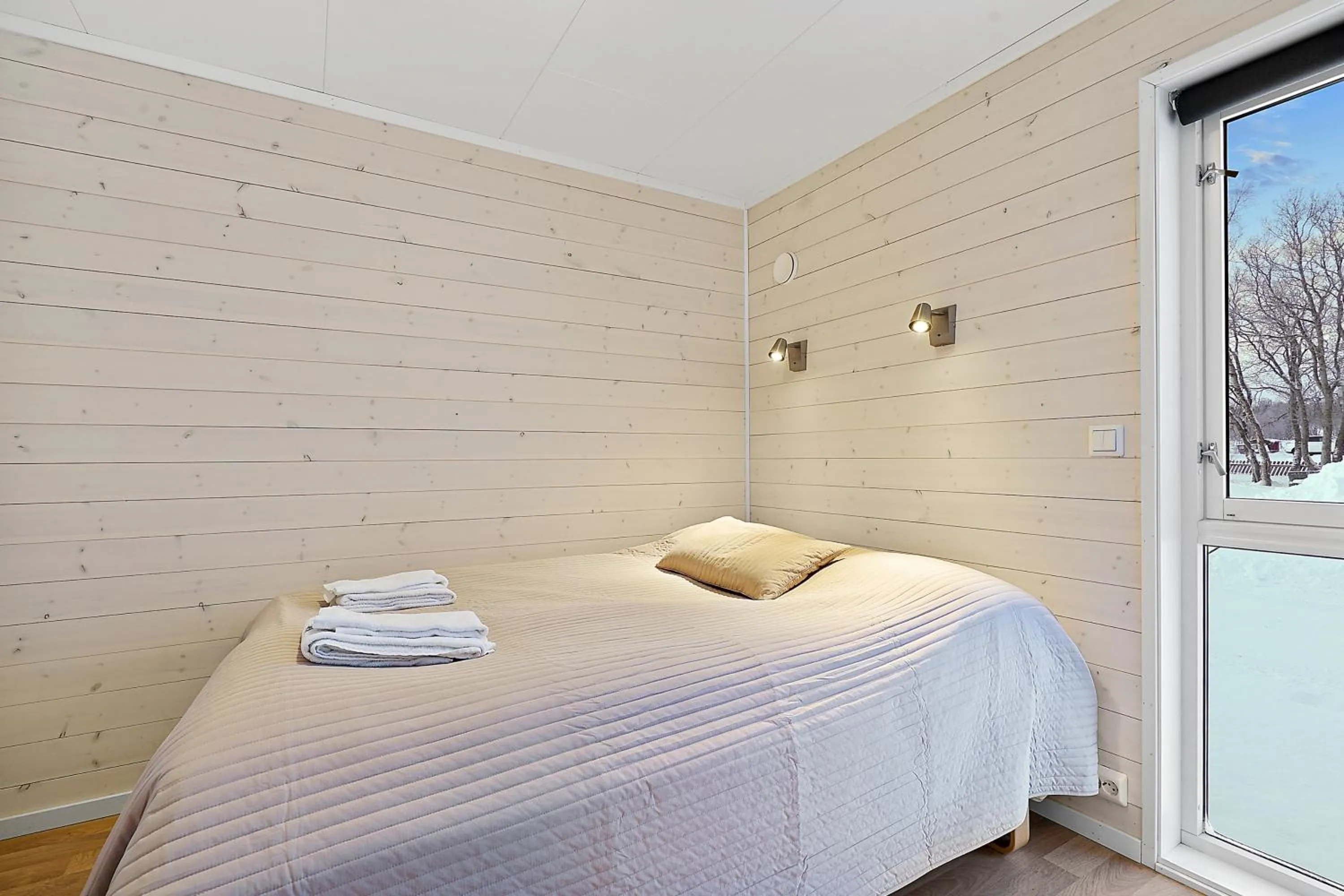 Bedroom, Bed in Tromsø Lodge & Camping