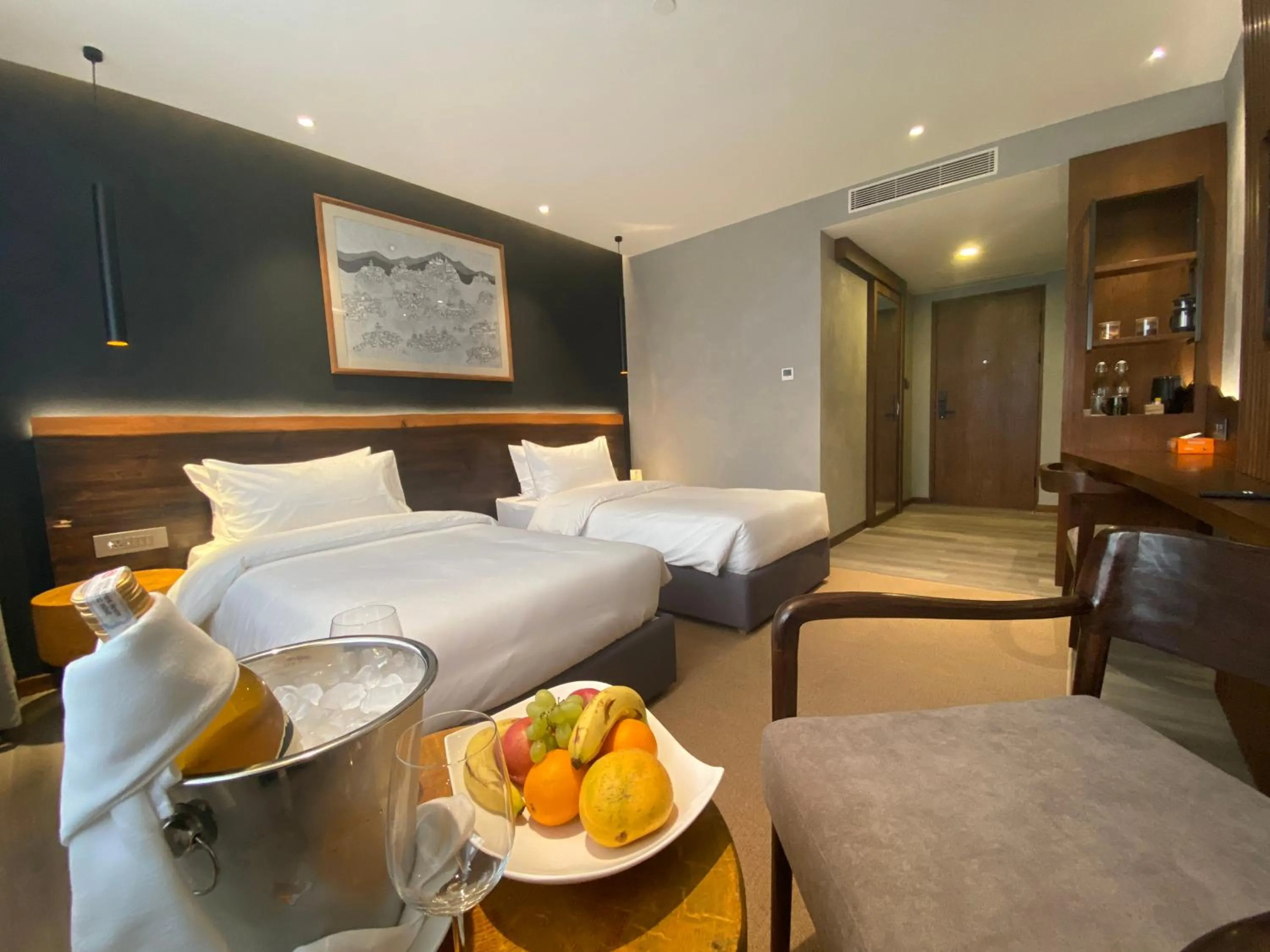 Bed in Hotel Barahi Kathmandu