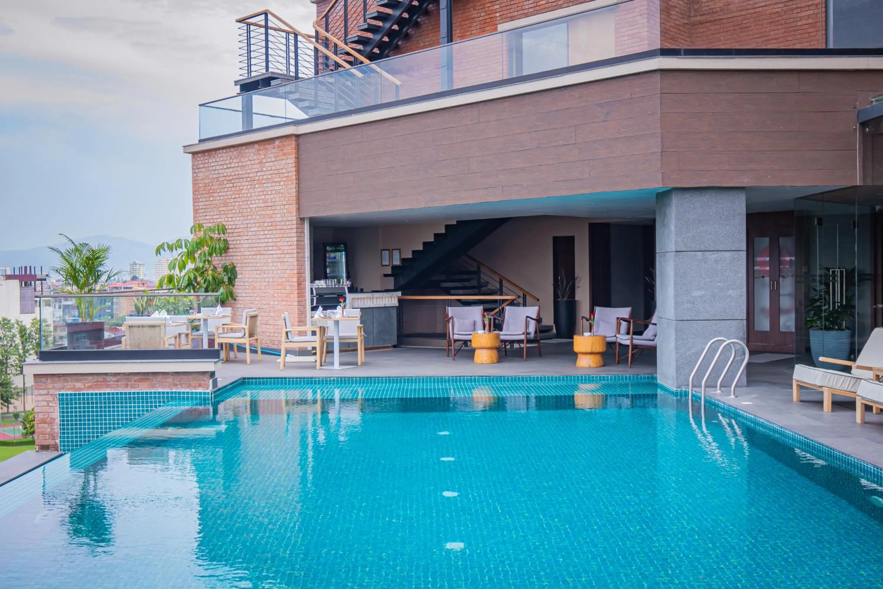 Swimming pool in Hotel Barahi Kathmandu