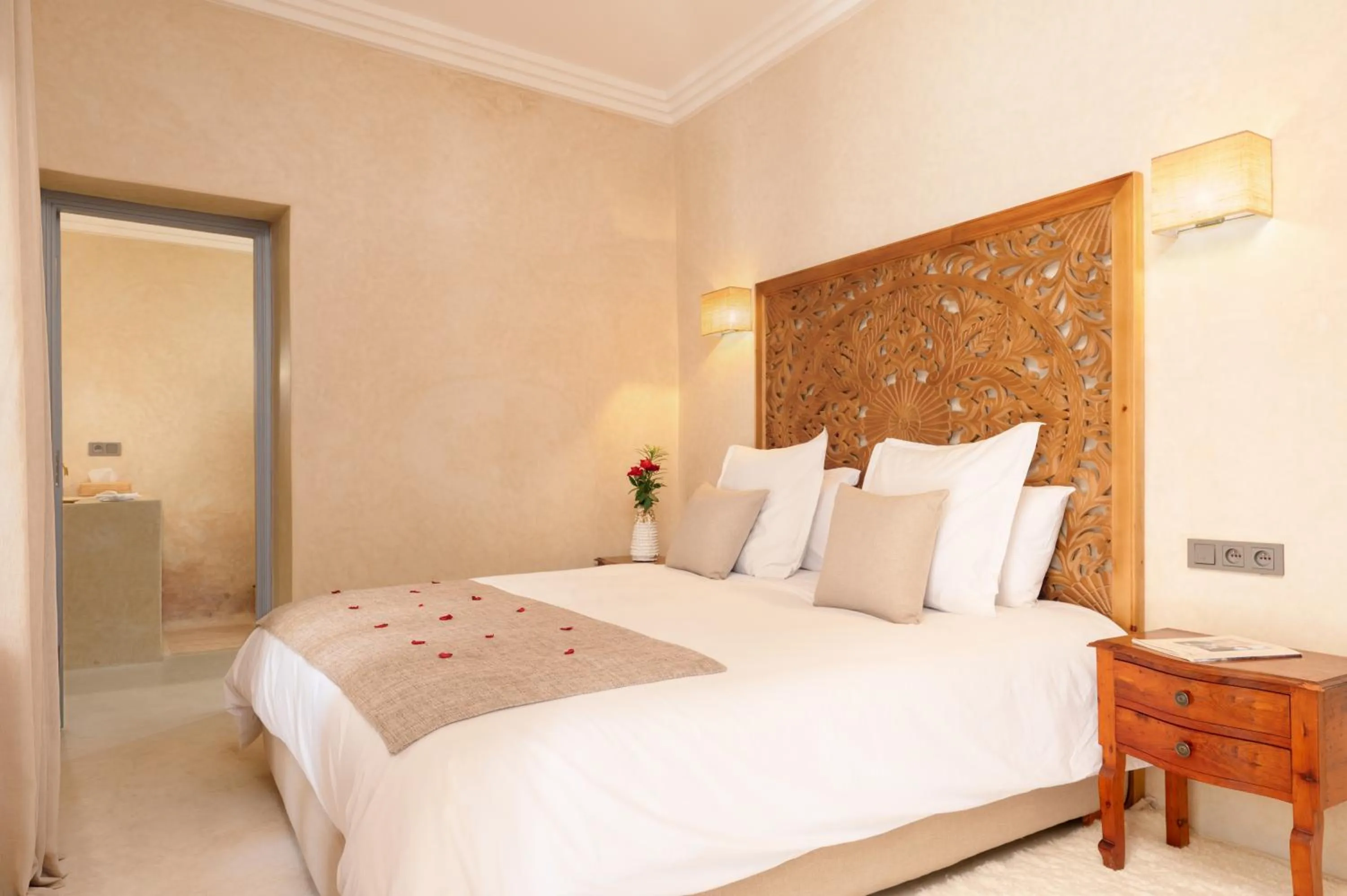 Bed in Riad Celema & Spa