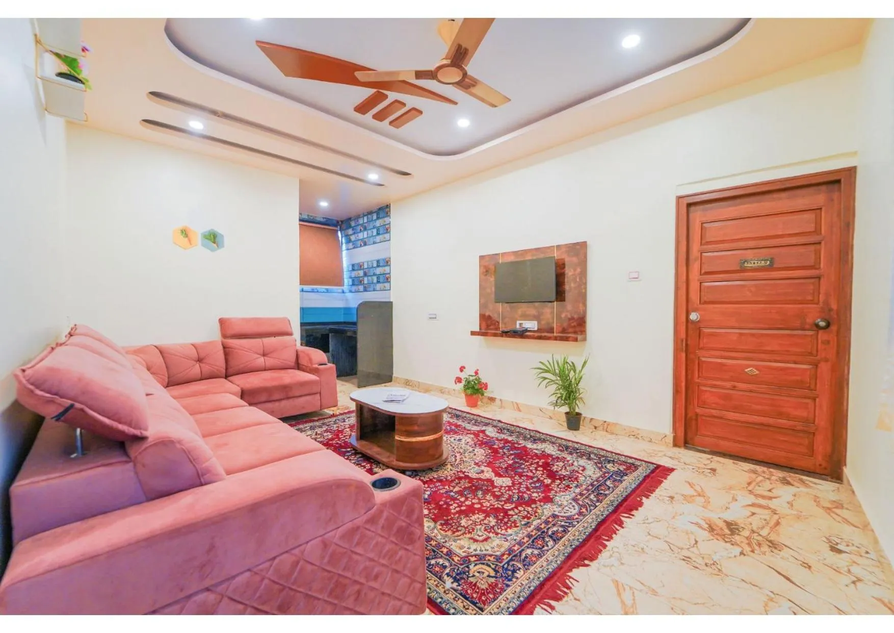 Living room in Saanjh Riverside Resort