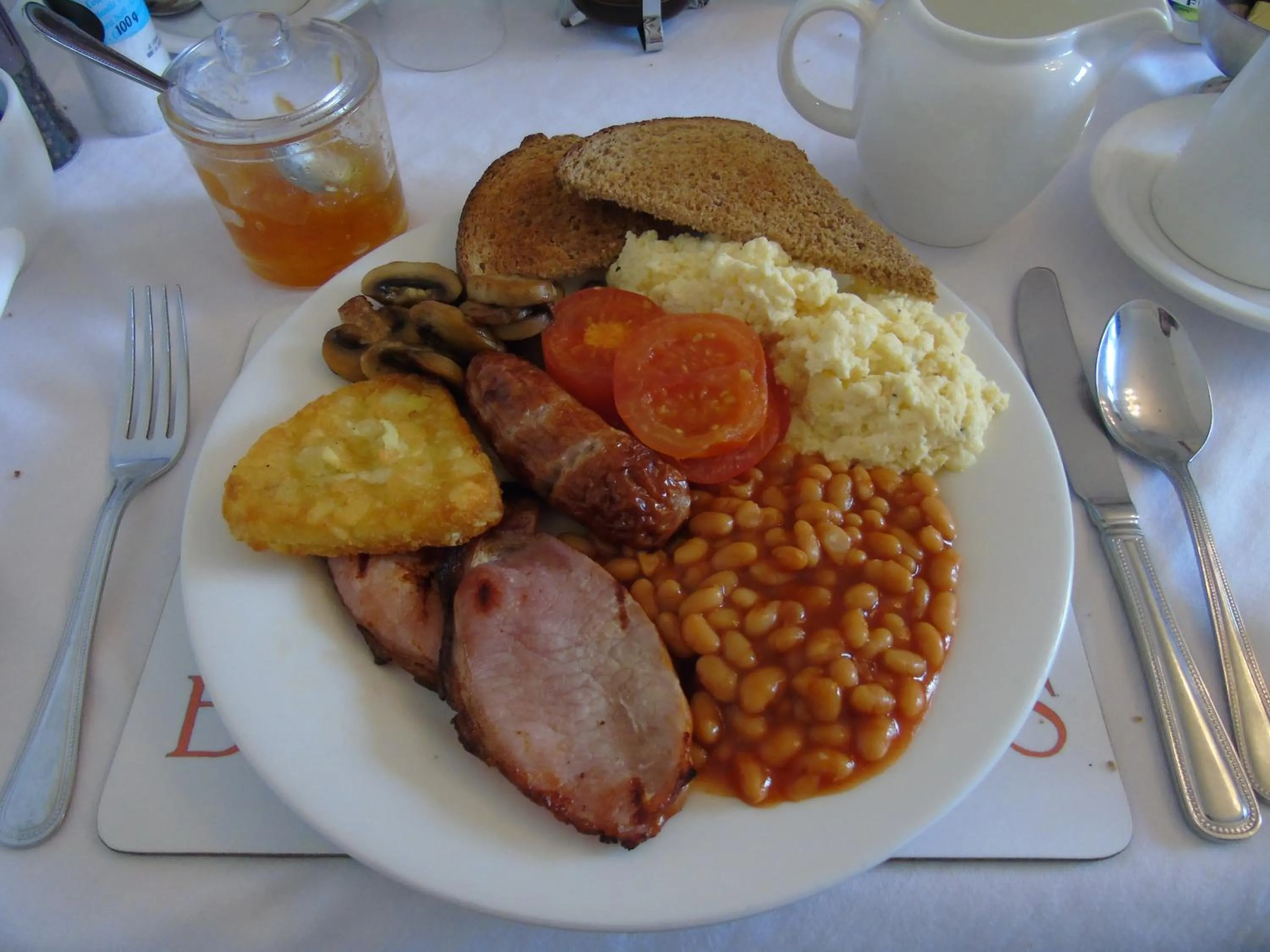English/Irish breakfast in Carrington Guest House