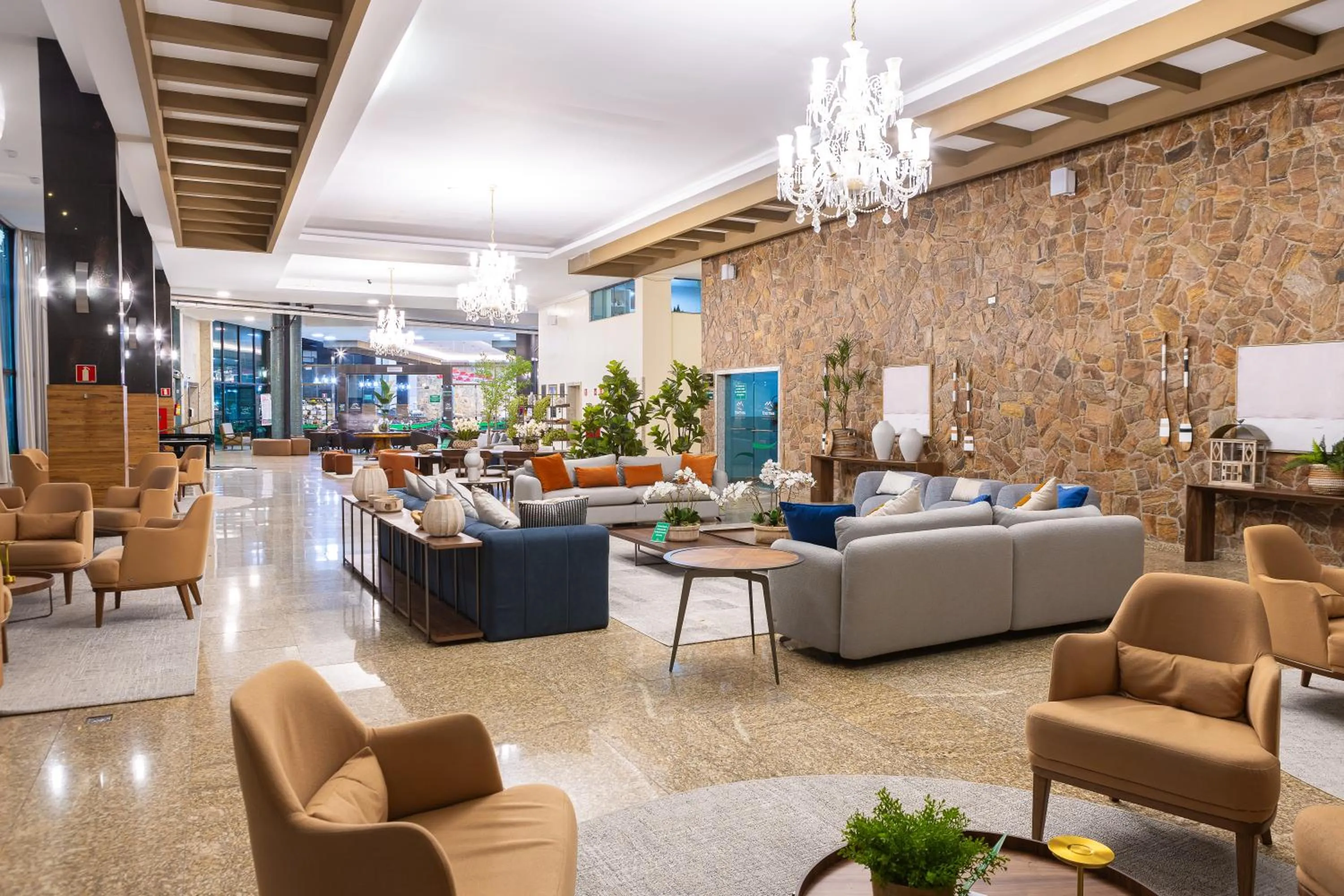 Living room in Thermas All Inclusive Resort Poços de Caldas By Nacional Inn