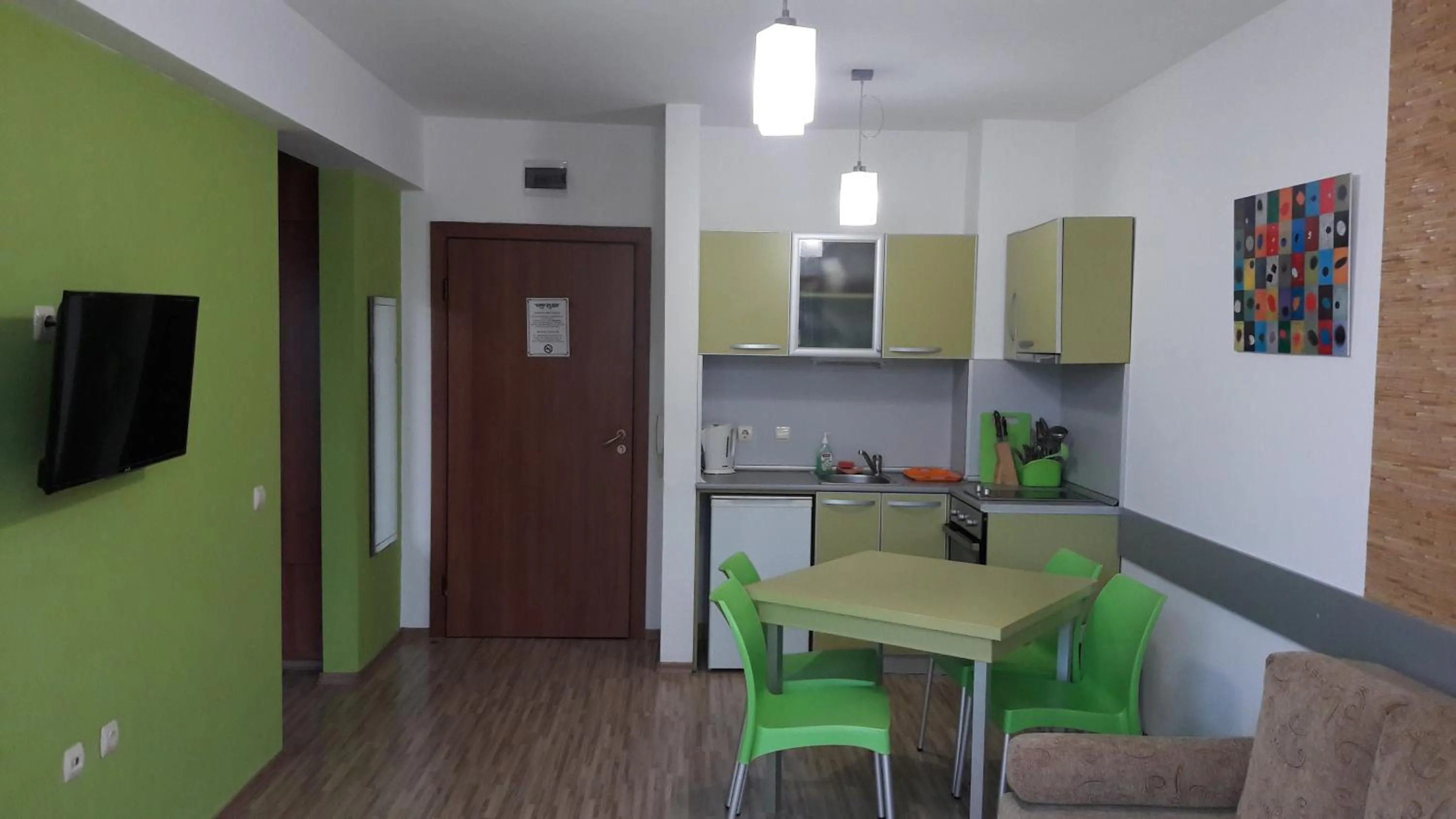 Kitchen or kitchenette in Apartments in Relax Complex Fantasy