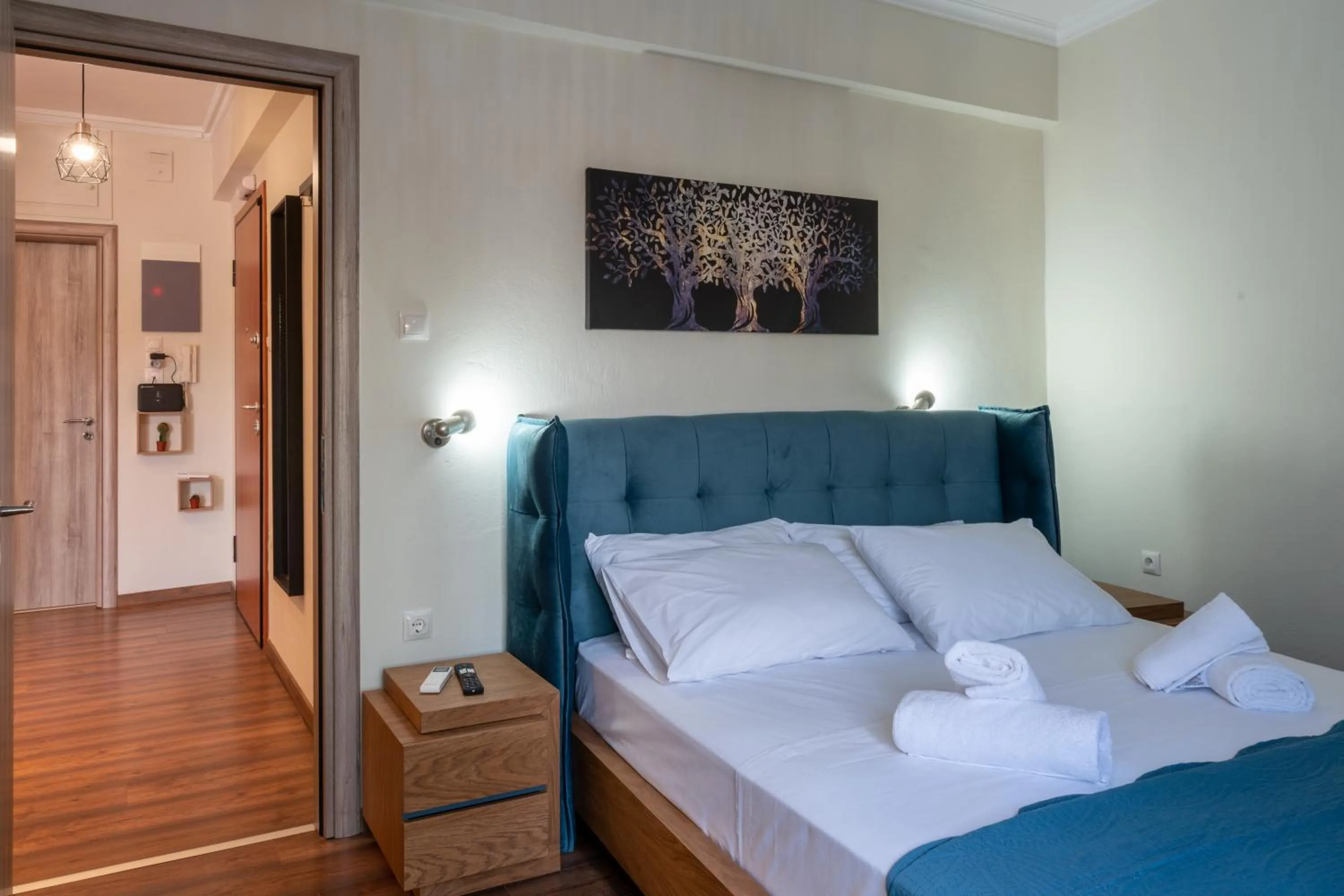Bed in Luxury apartment next the citadel of Tsakas