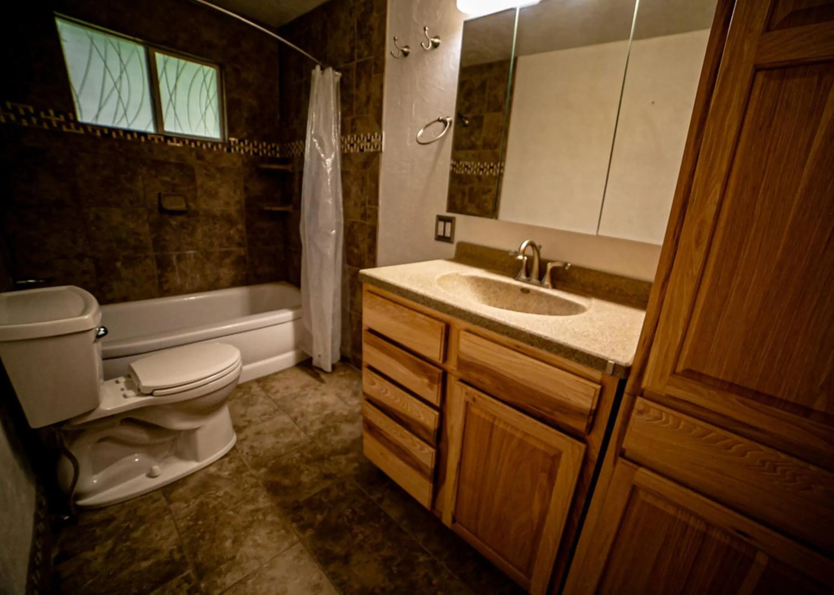 Toilet in Chinook Winds Lodge