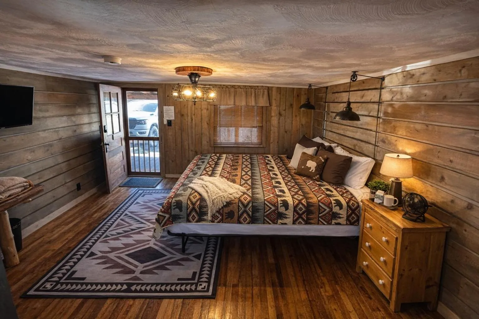 Bed in The Amoretti Hotel