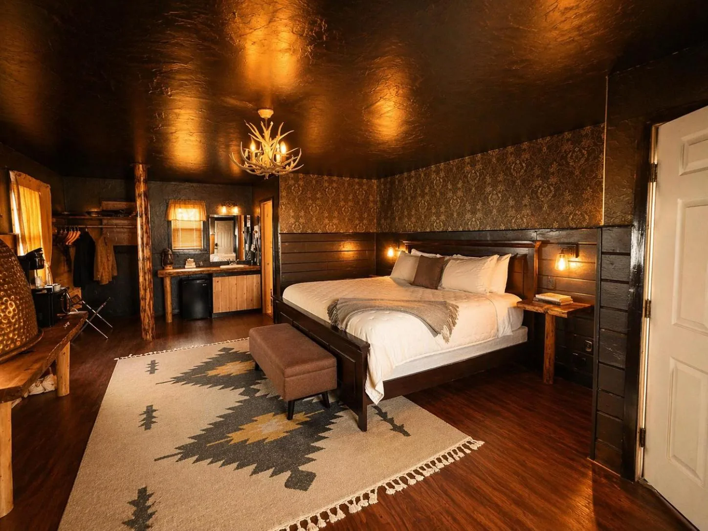 Bed in The Amoretti Hotel