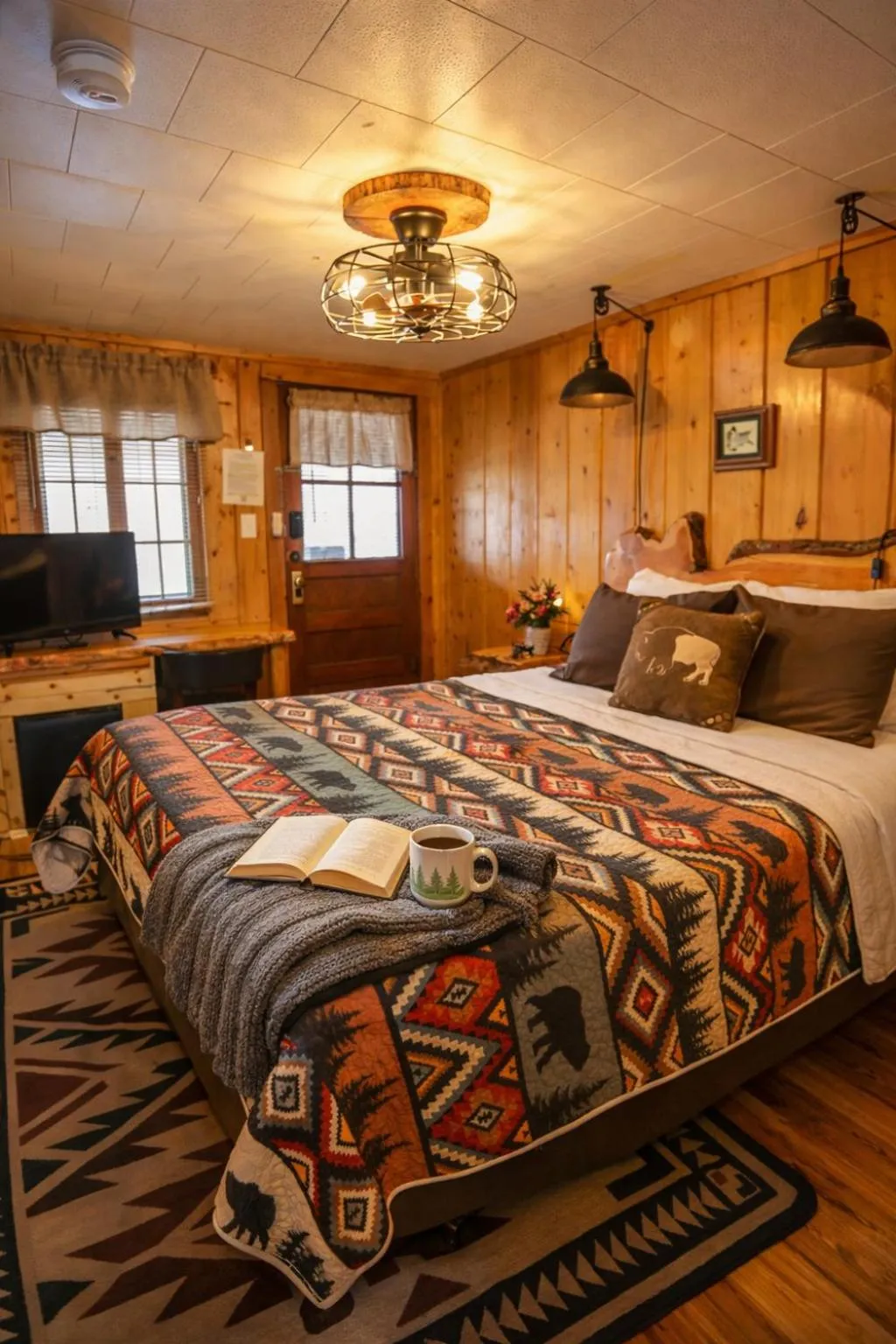 Bed in The Amoretti Hotel