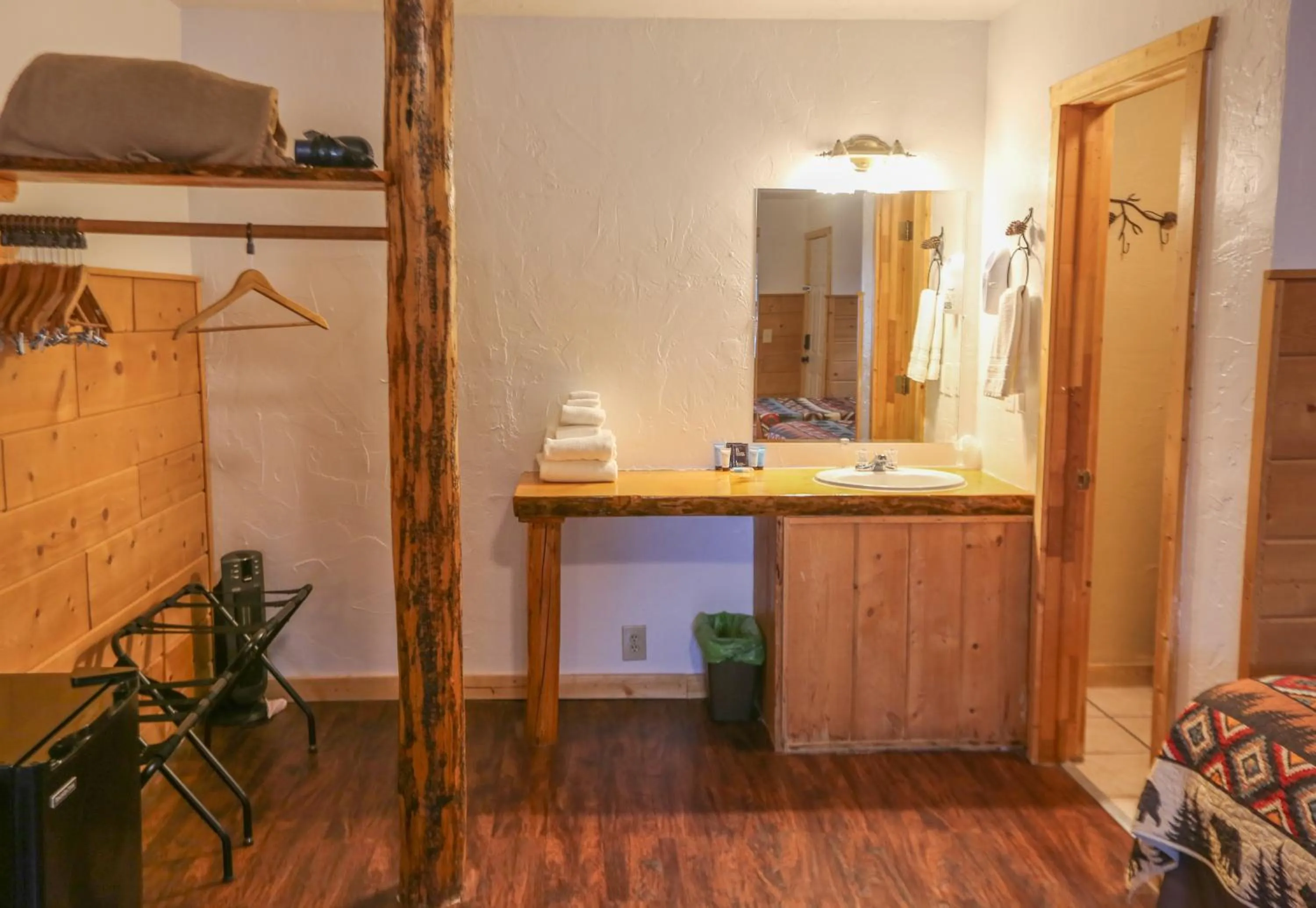 wardrobe in Chinook Winds Lodge