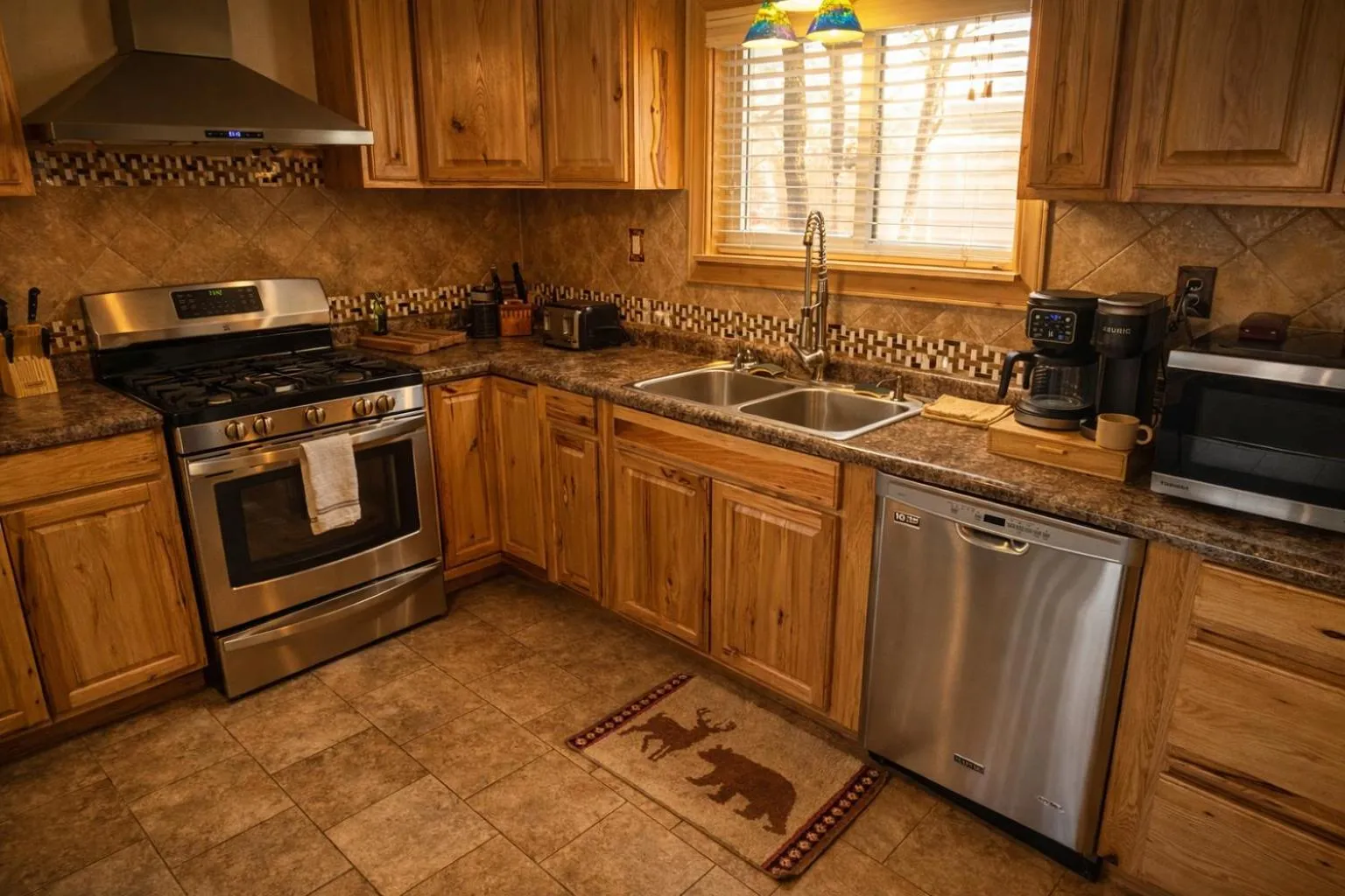 Kitchen or kitchenette in The Amoretti Hotel