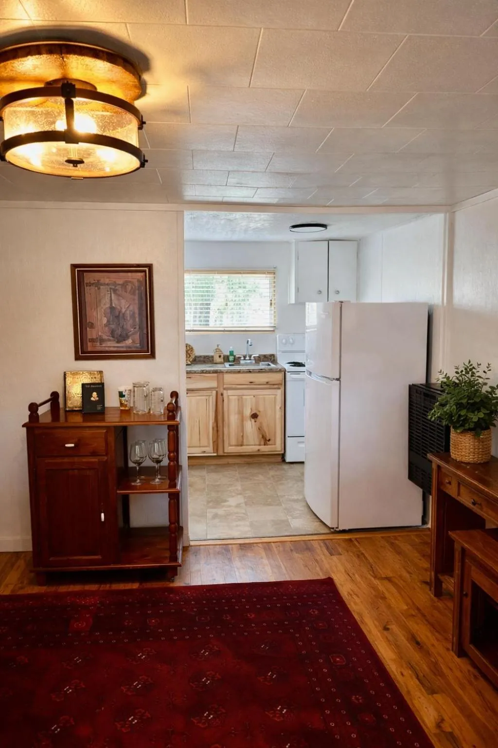 Kitchen or kitchenette in The Amoretti Hotel