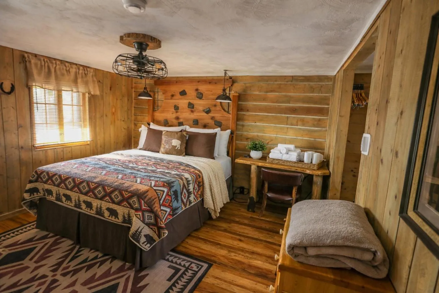 Bed in The Amoretti Hotel