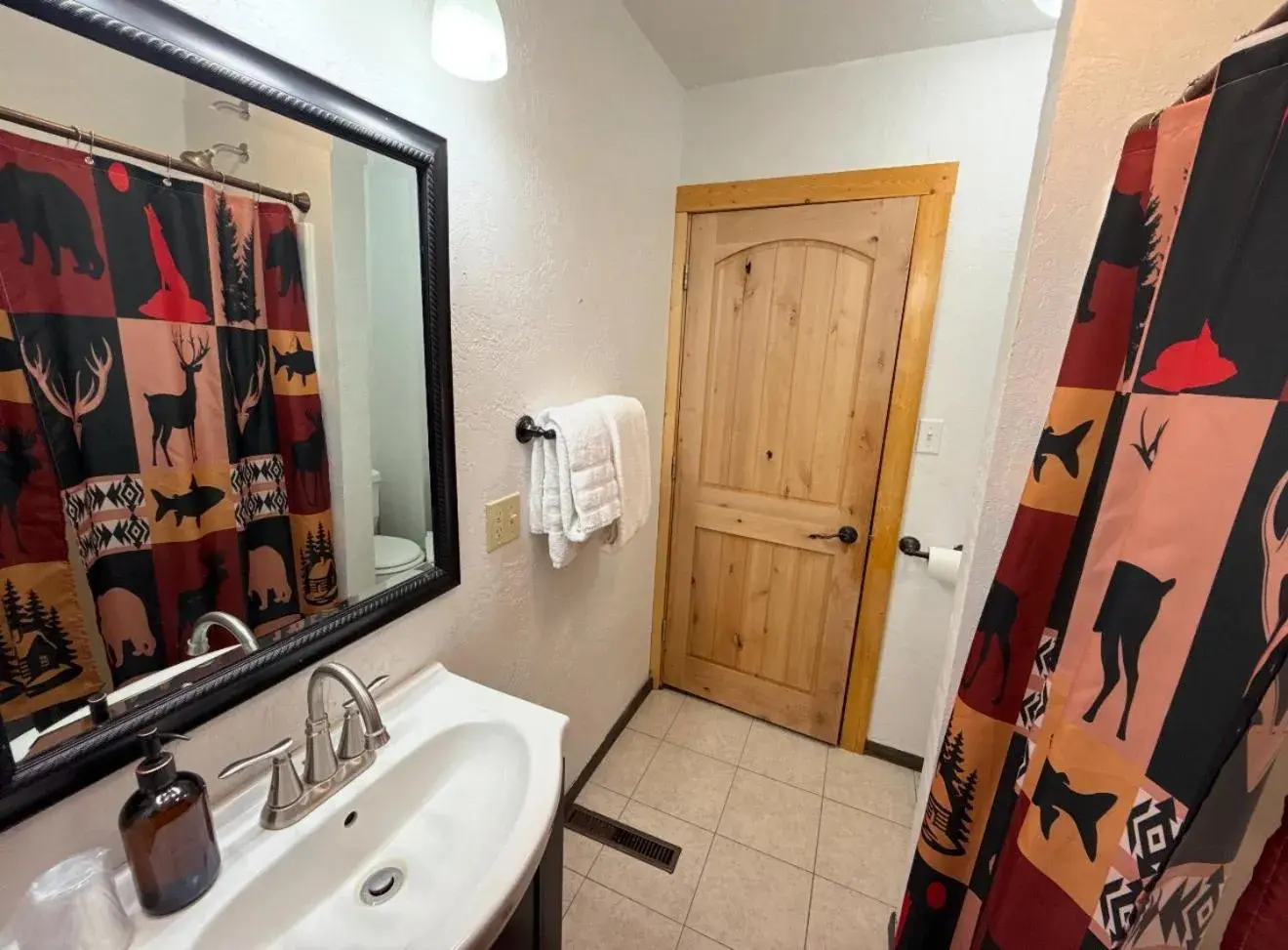 Bathroom in Chinook Winds Lodge Bathroom in Chinook Winds Lodge