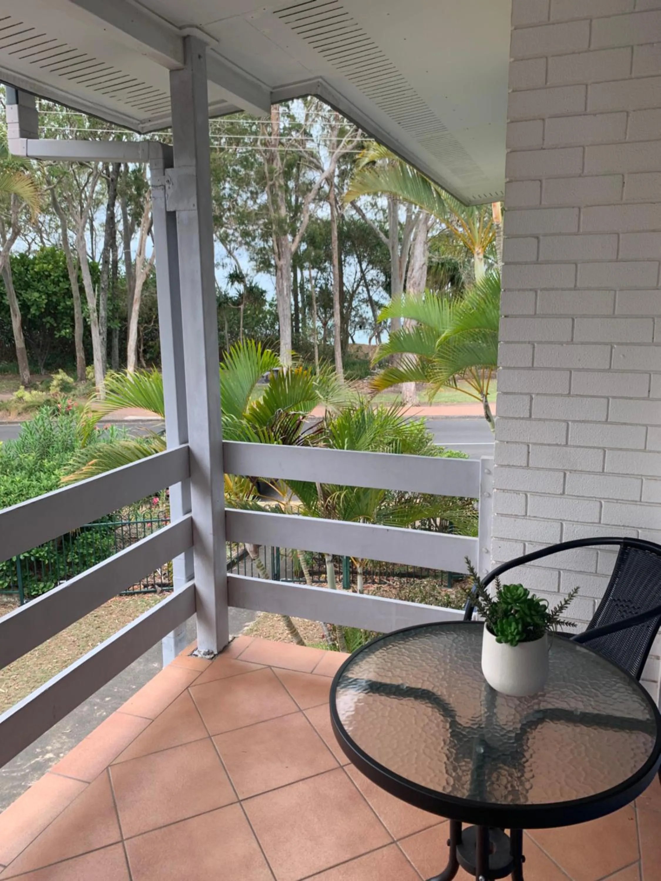 Patio in The Bay Beach Shack, Hervey Bay
