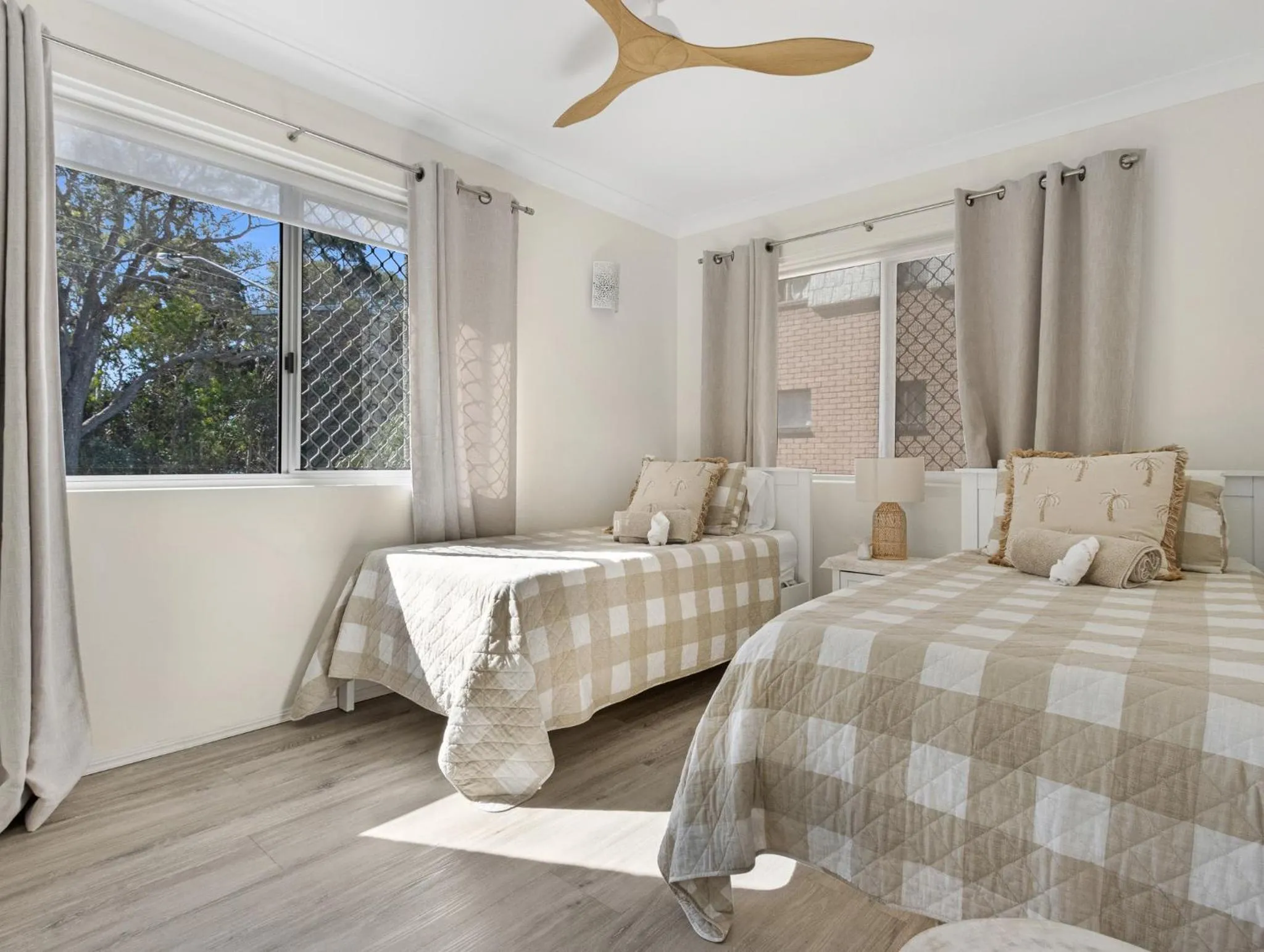 View (from property/room), Bed in The Bay Beach Shack, Hervey Bay