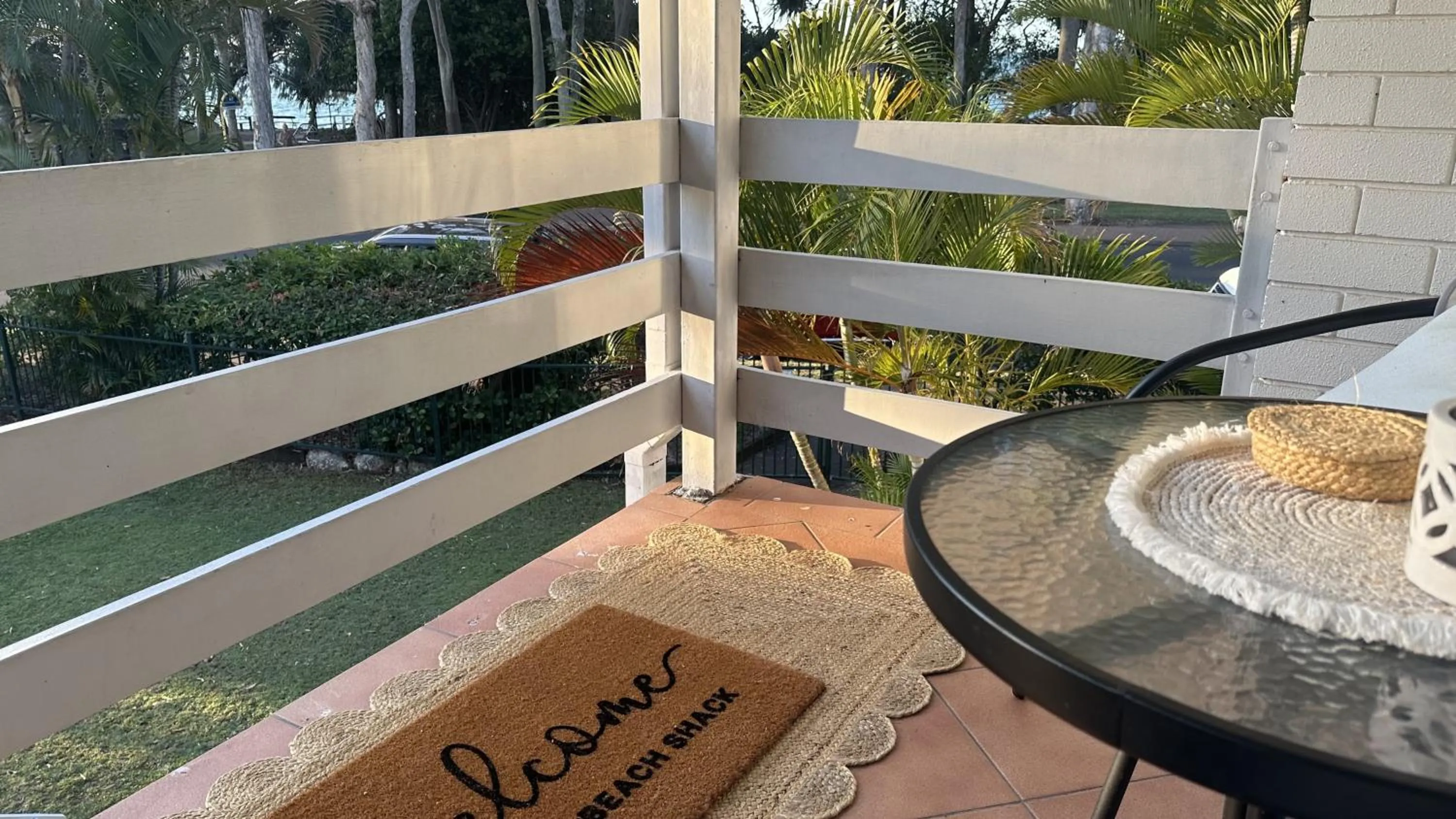 Patio in The Bay Beach Shack, Hervey Bay