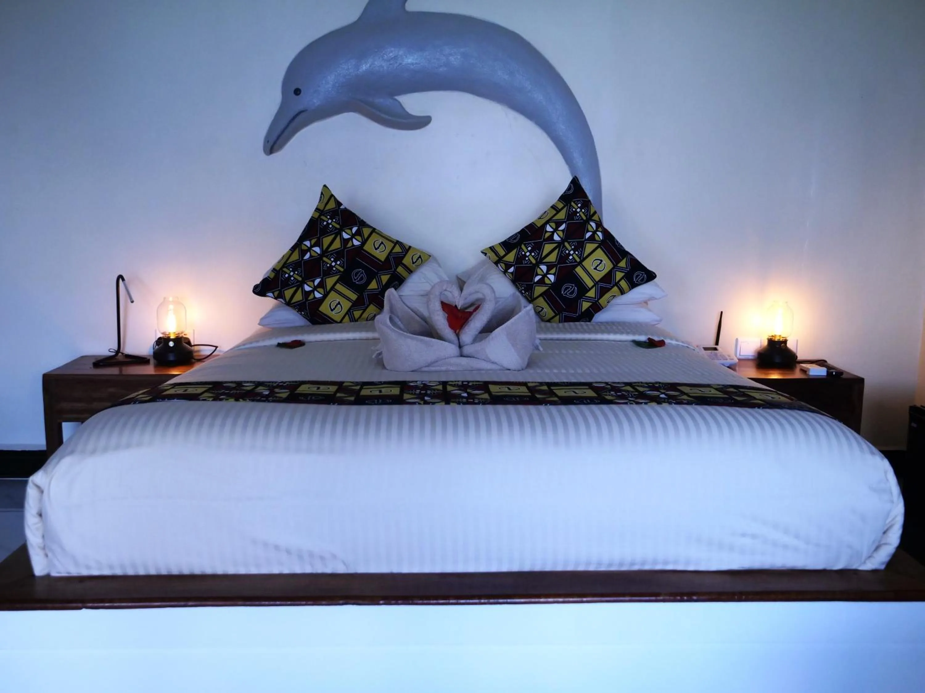 Bed in Double A Nungwi Beach Hotel