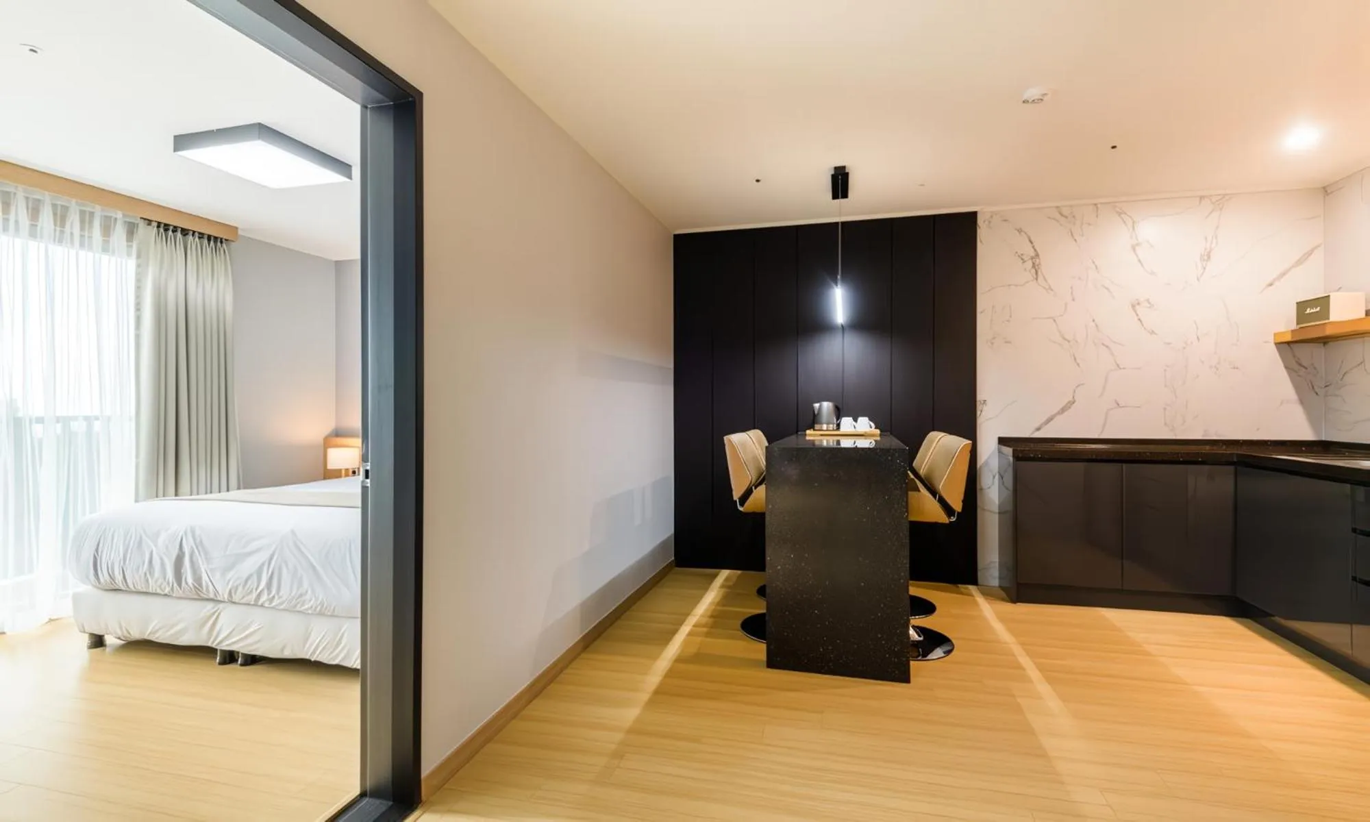 Bed in Seogwipo Worldcup Resort