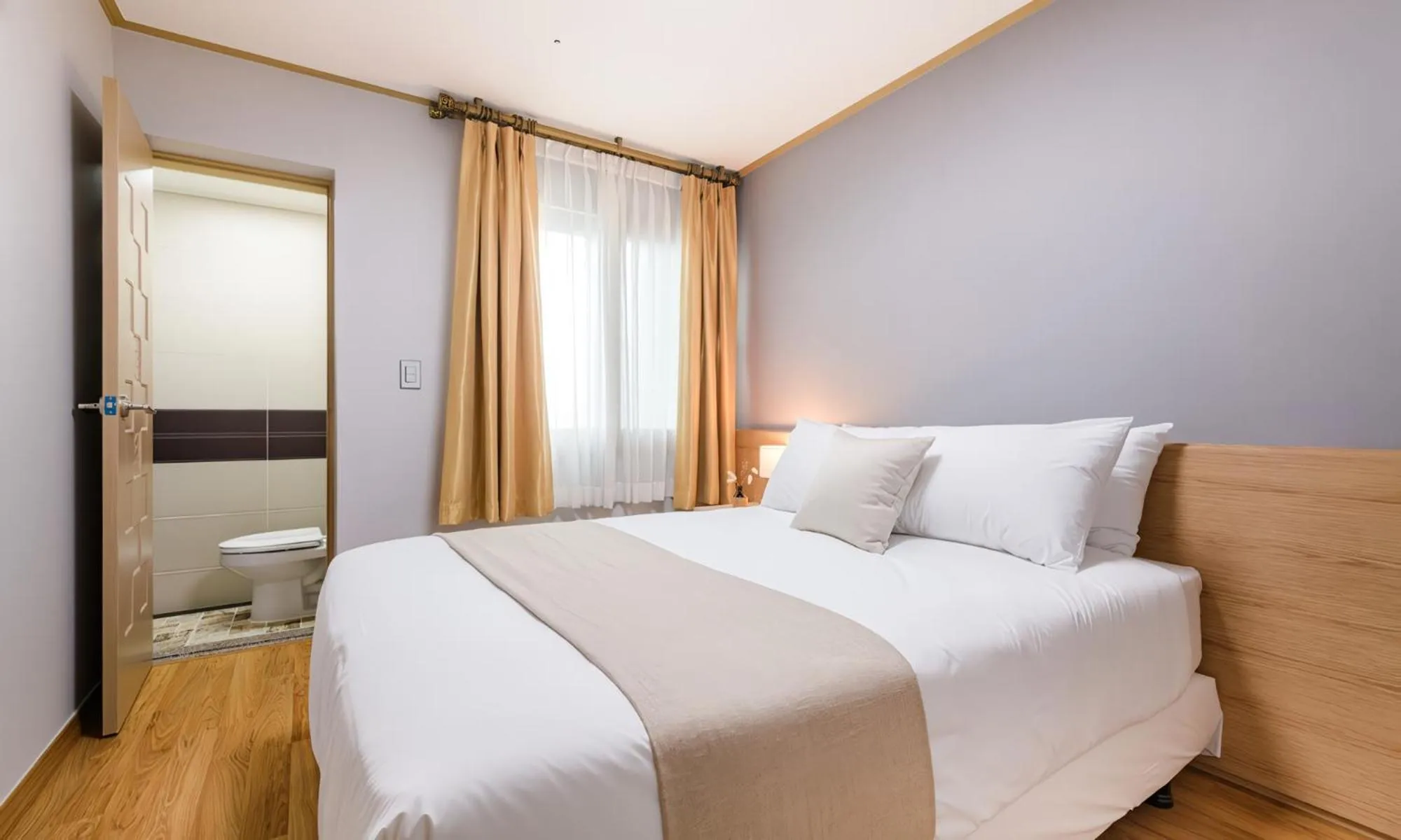 Bed in Seogwipo Worldcup Resort