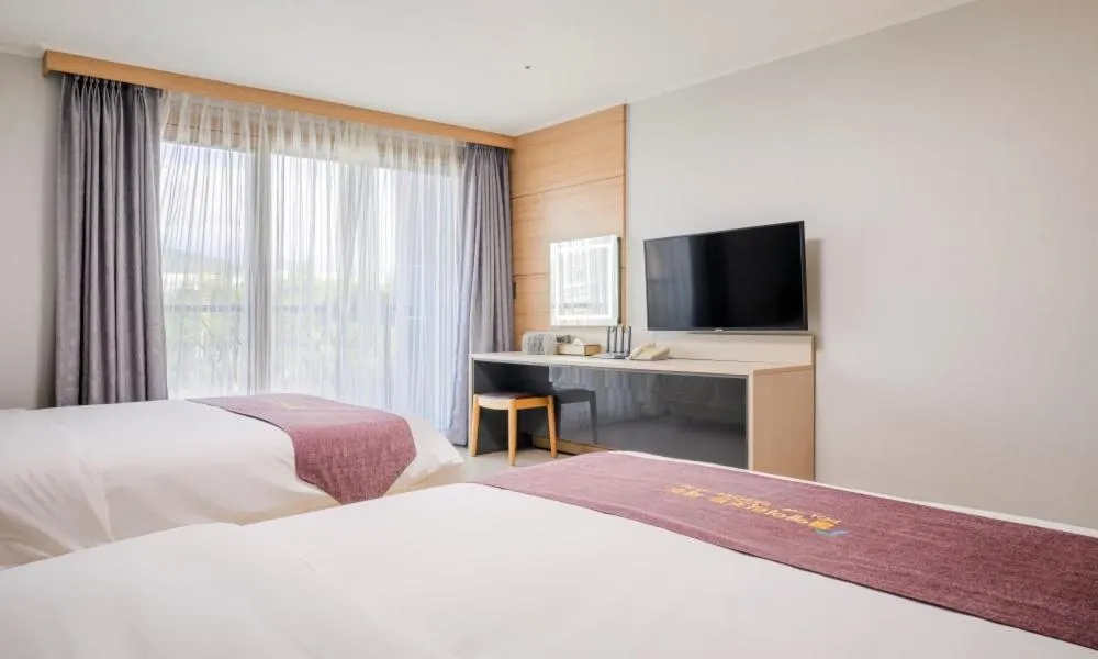 Bed in Seogwipo Worldcup Resort