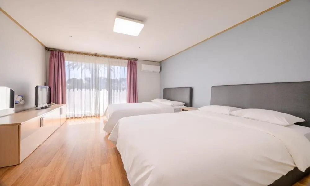 Bed in Seogwipo Worldcup Resort