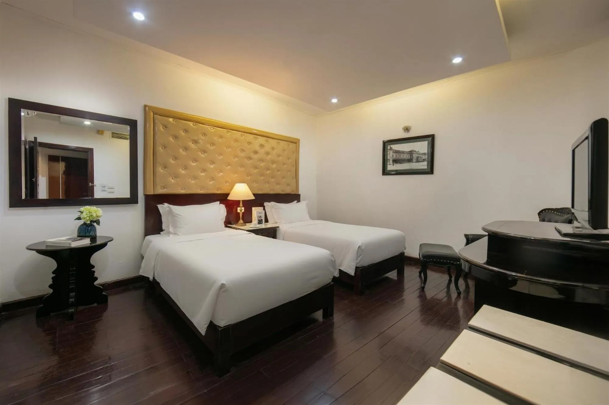 Bed in Hanoi Traveller House