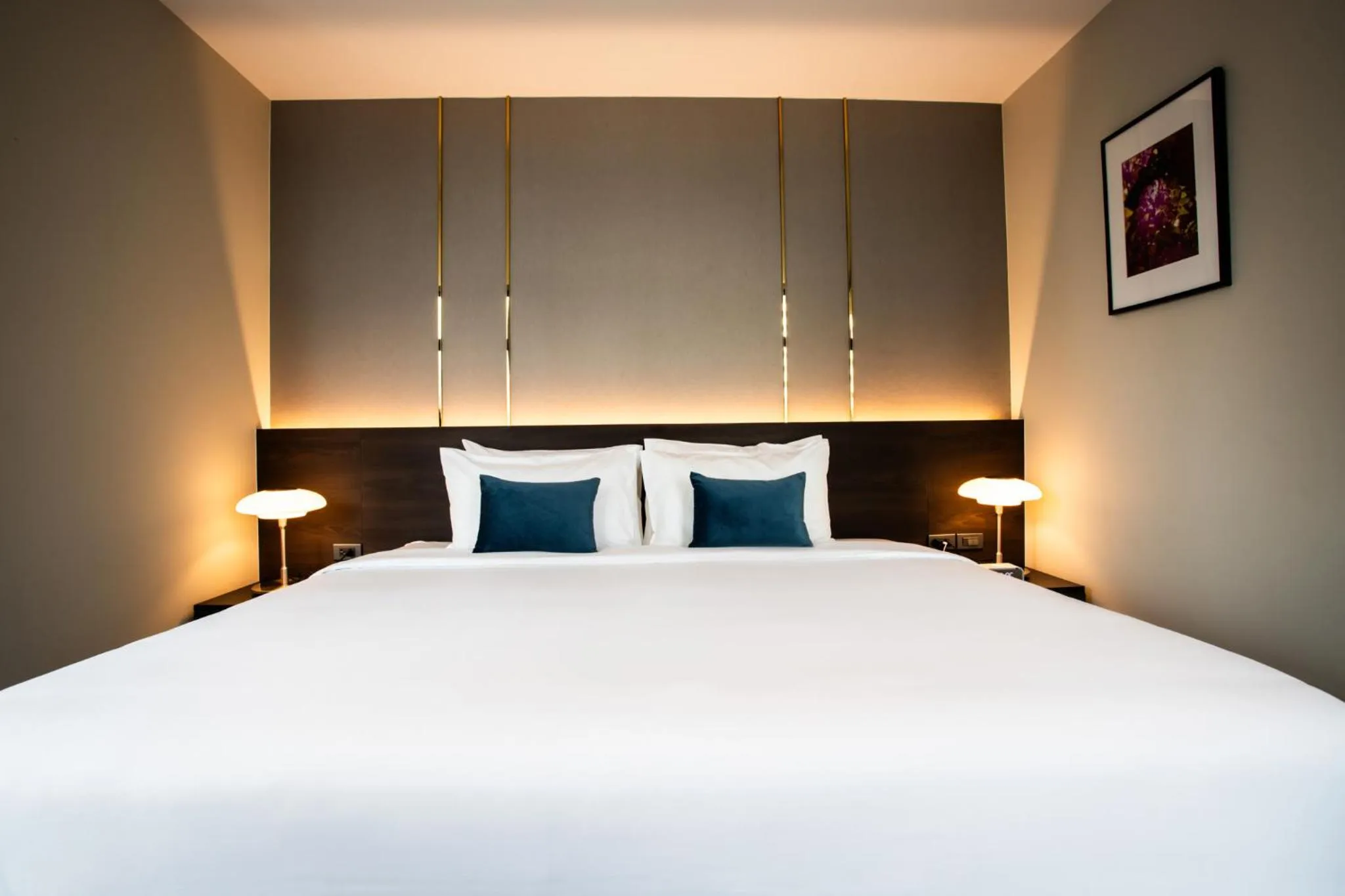 Bed in SAM E Hotel Bangkok Sathorn