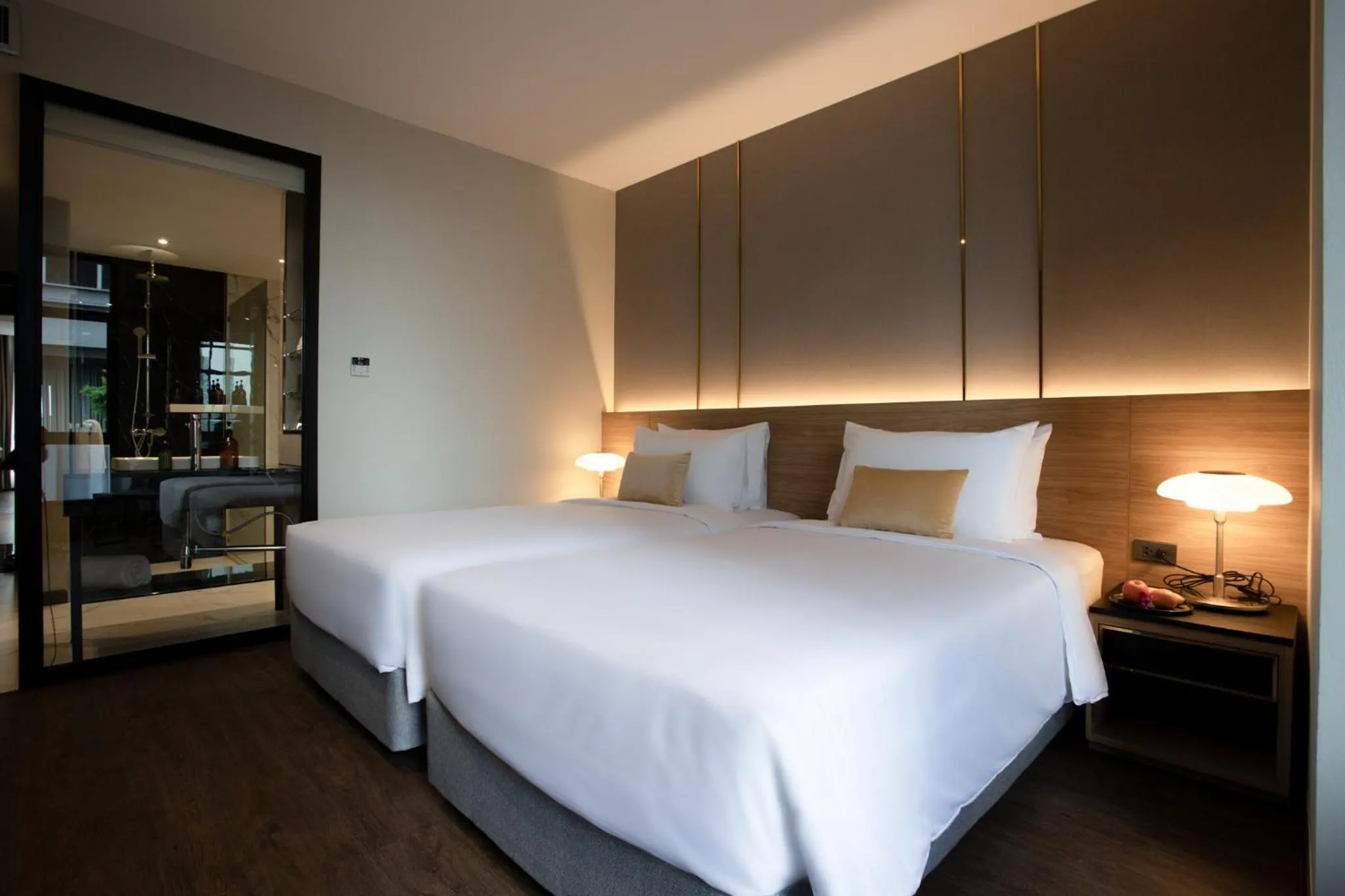 Bed in SAM E Hotel Bangkok Sathorn