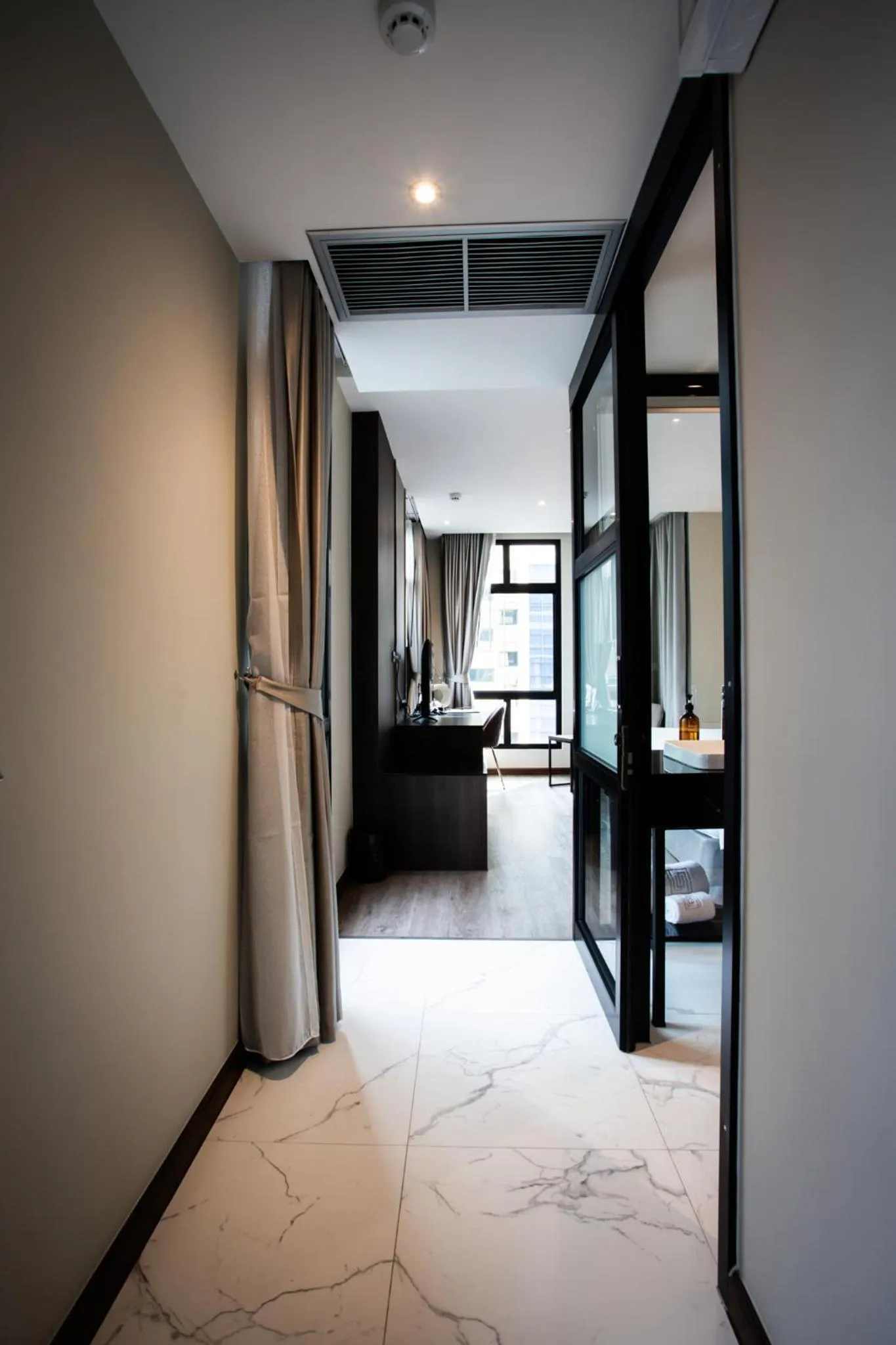 Bed in SAM E Hotel Bangkok Sathorn