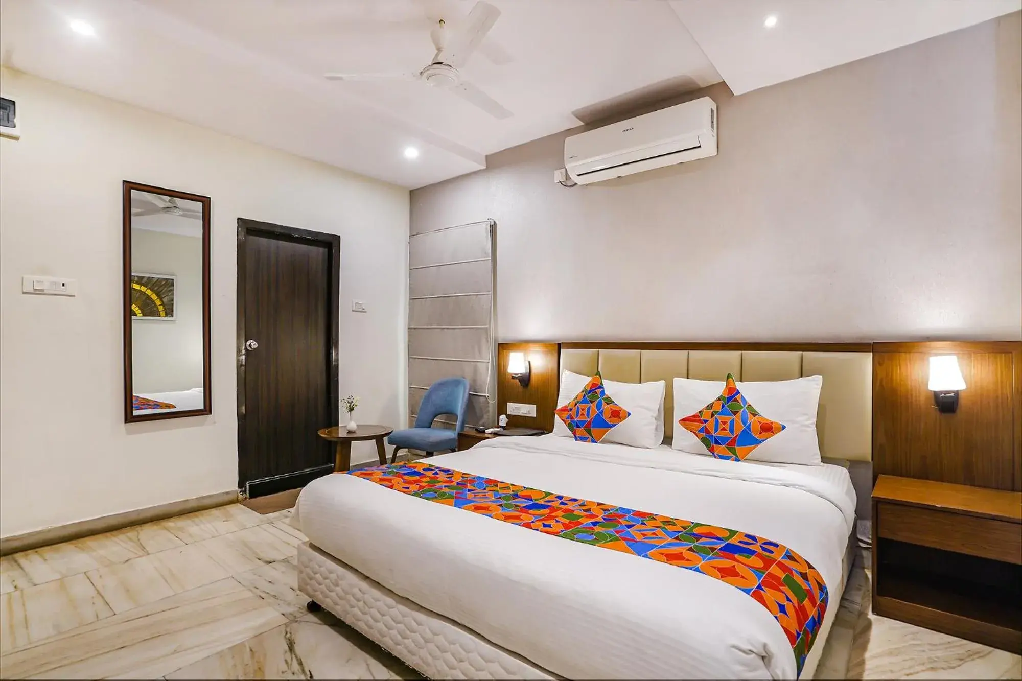 Bed in FabHotel Prime D Dev - Nr Vijayawada Club Bed in FabHotel Prime D Dev - Nr Vijayawada Club