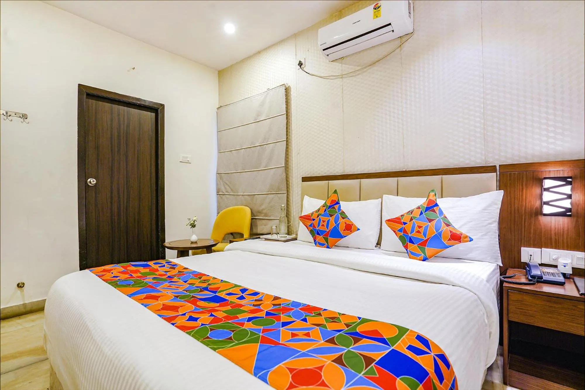 Bed in FabHotel Prime D Dev - Nr Vijayawada Club