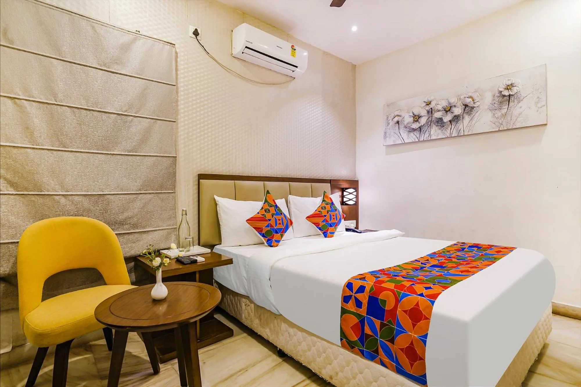 Bed in FabHotel Prime D Dev - Nr Vijayawada Club