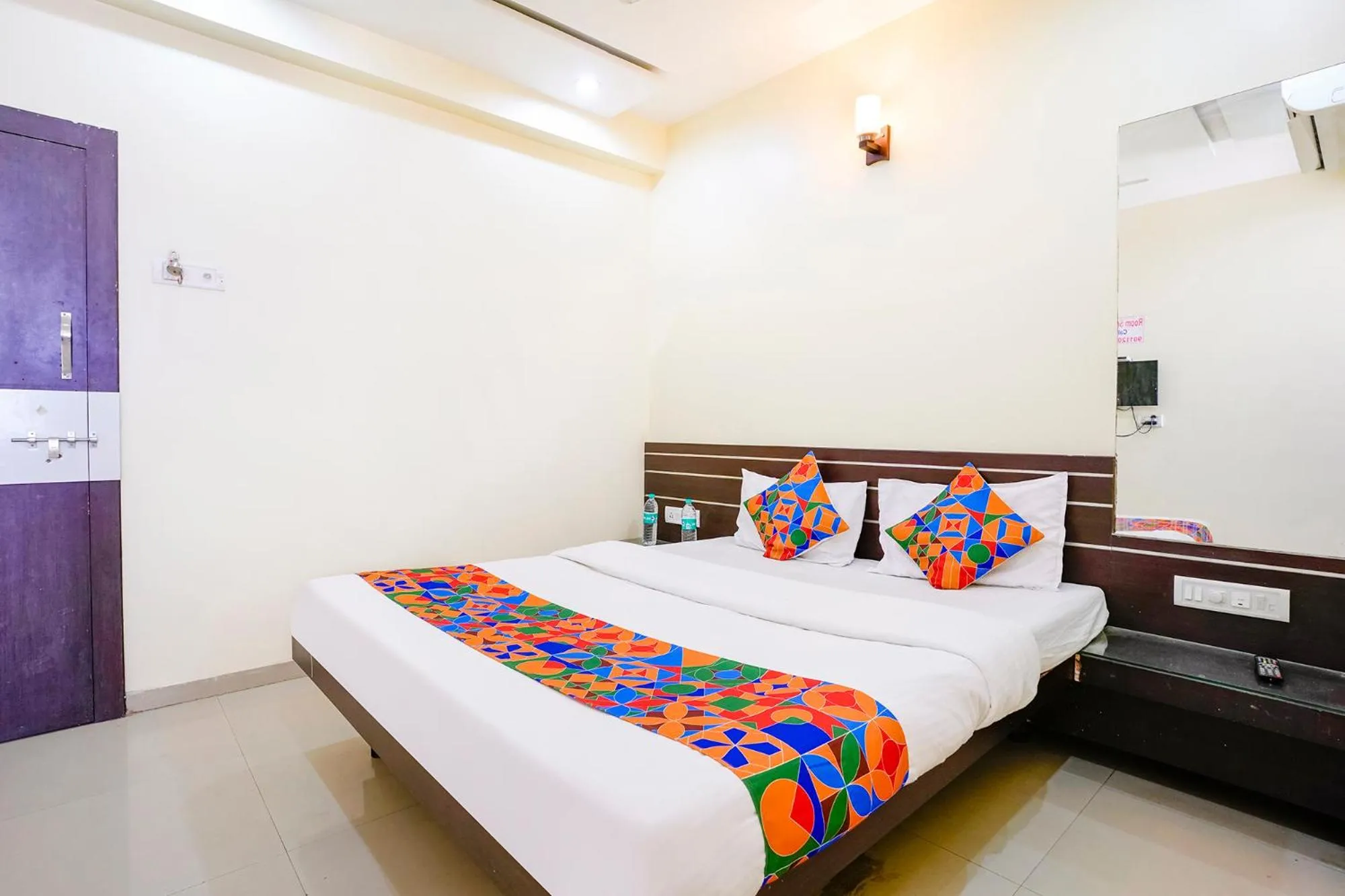 Photo of the whole room, Bed in FabHotel Sai Govind