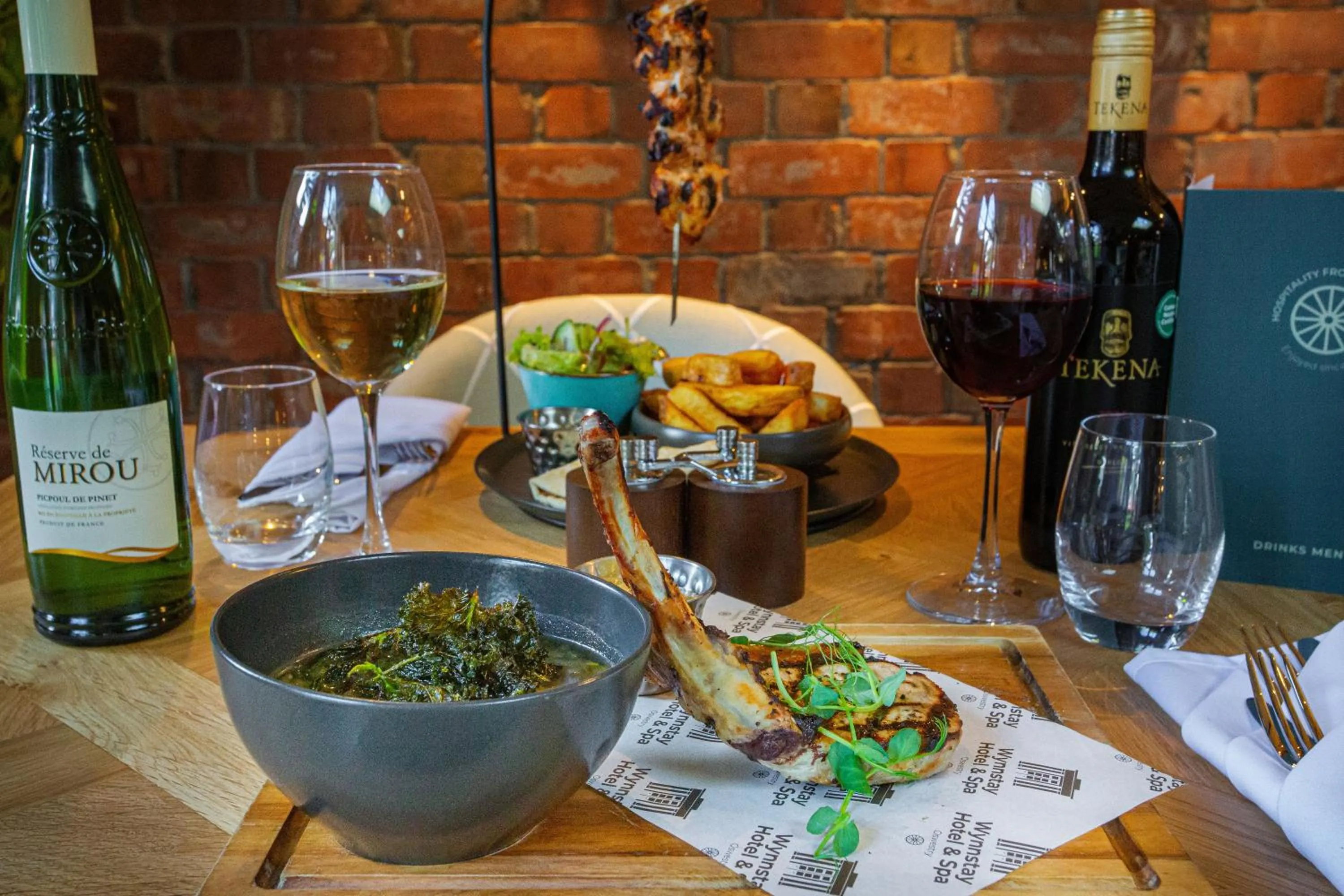 Food and drinks in The Wynnstay Hotel, Oswestry, Shropshire - The Coaching Inn Group