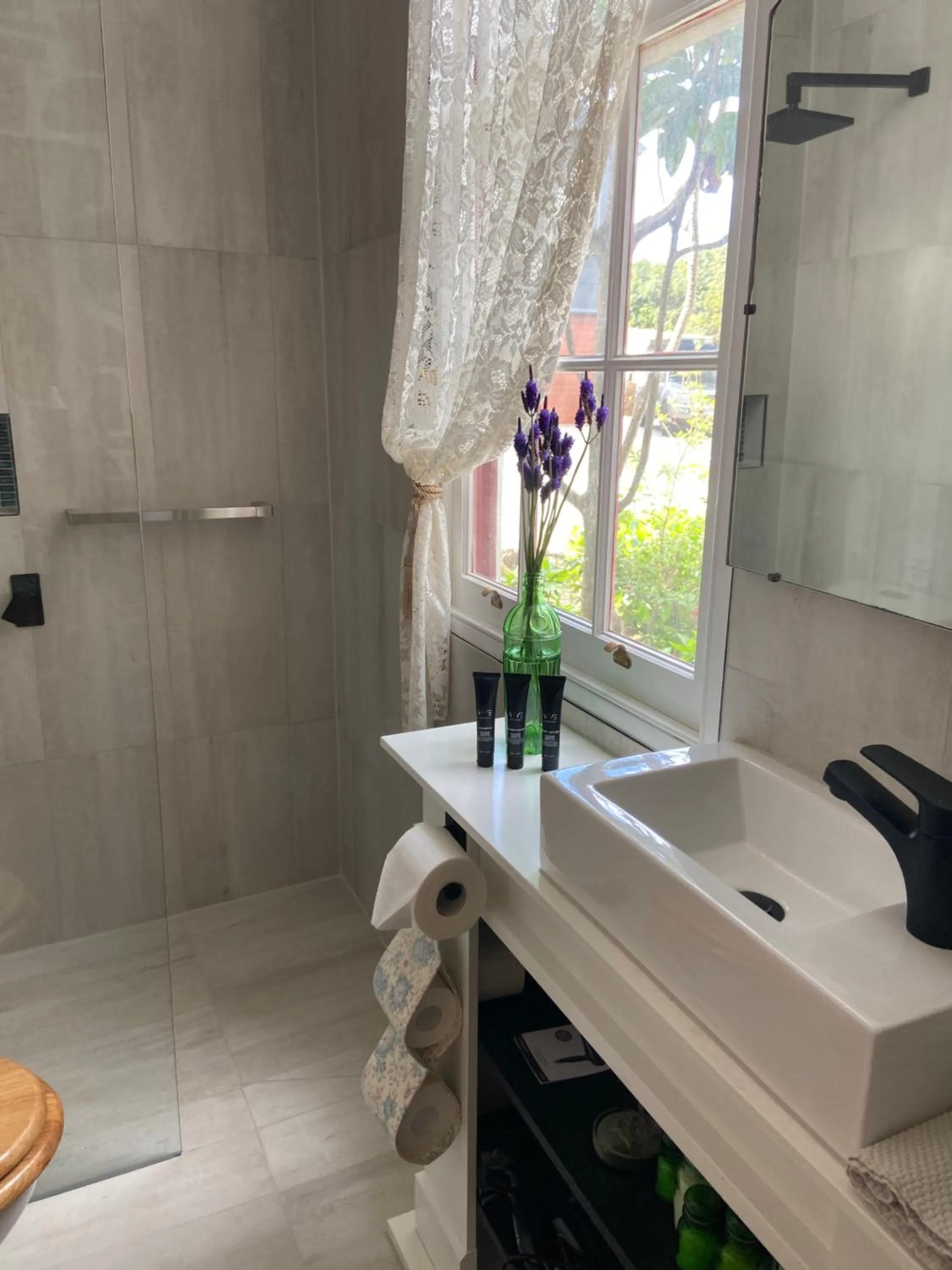 Shower in Poet's Cottage Stanley