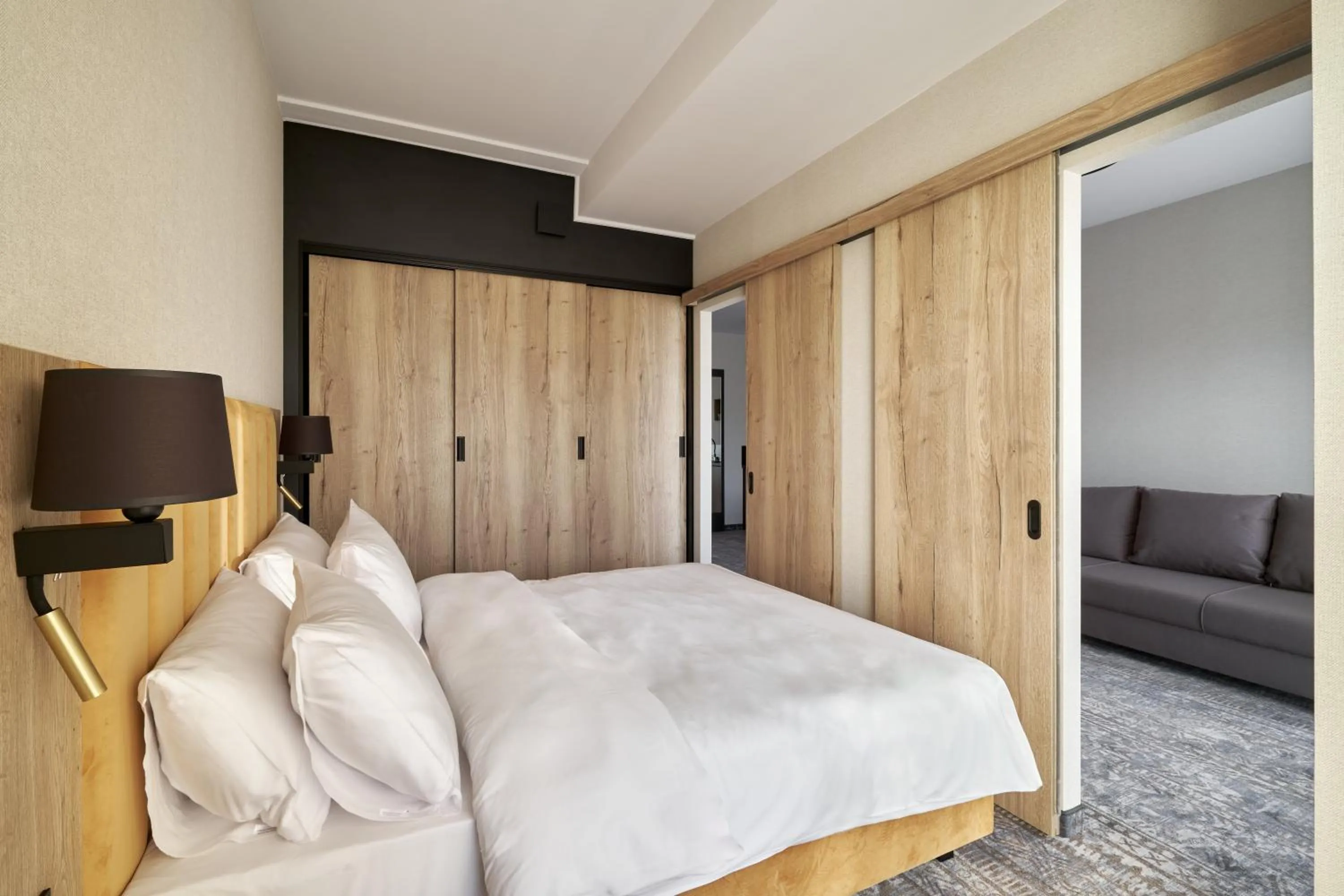 Seating area, Bed in Złoty Horyzont Resort Szklarska Poręba