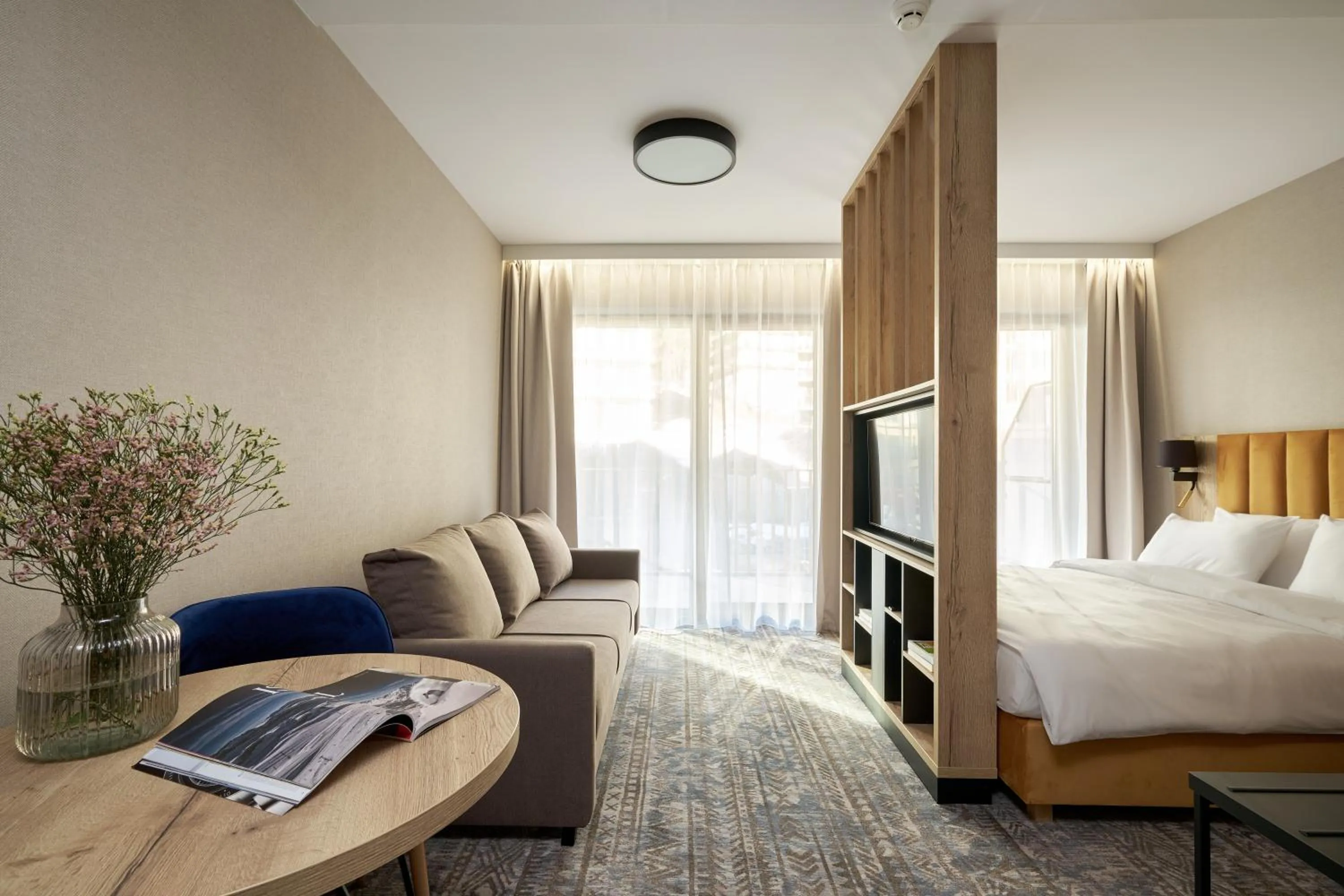 Living room, Bed in Złoty Horyzont Resort Szklarska Poręba