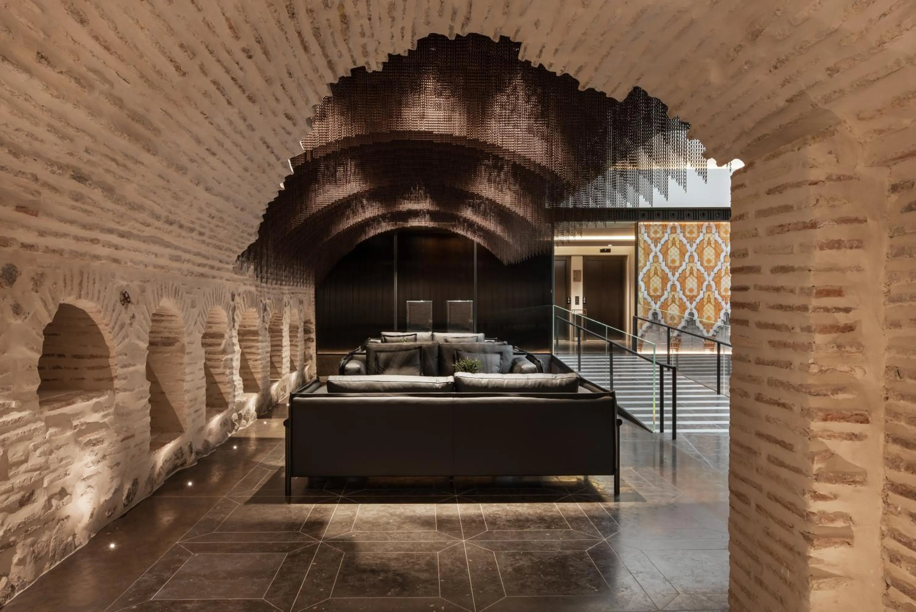 Living room in Áurea Toledo by Eurostars Hotel company