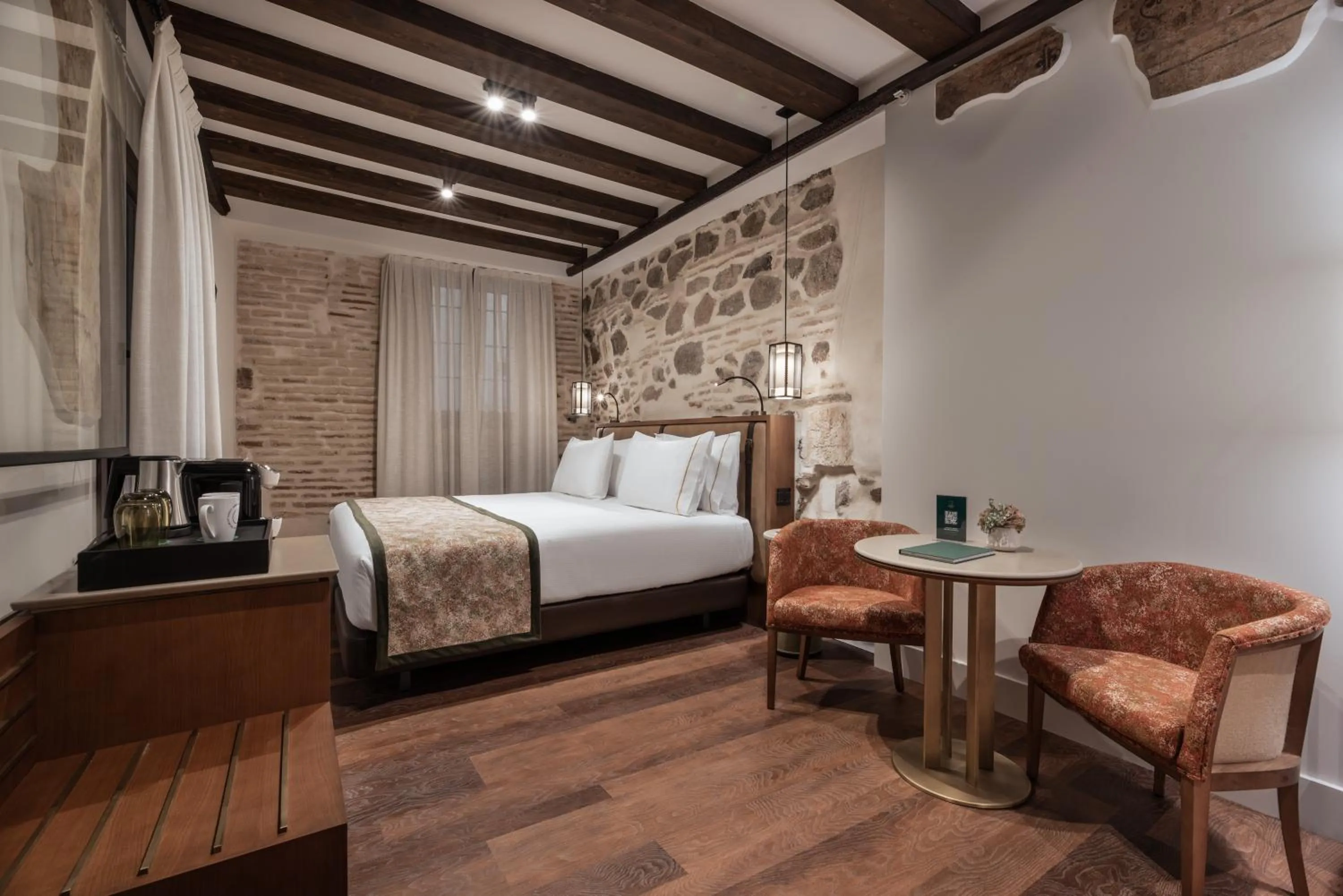 Bedroom, Bed in Áurea Toledo by Eurostars Hotel company