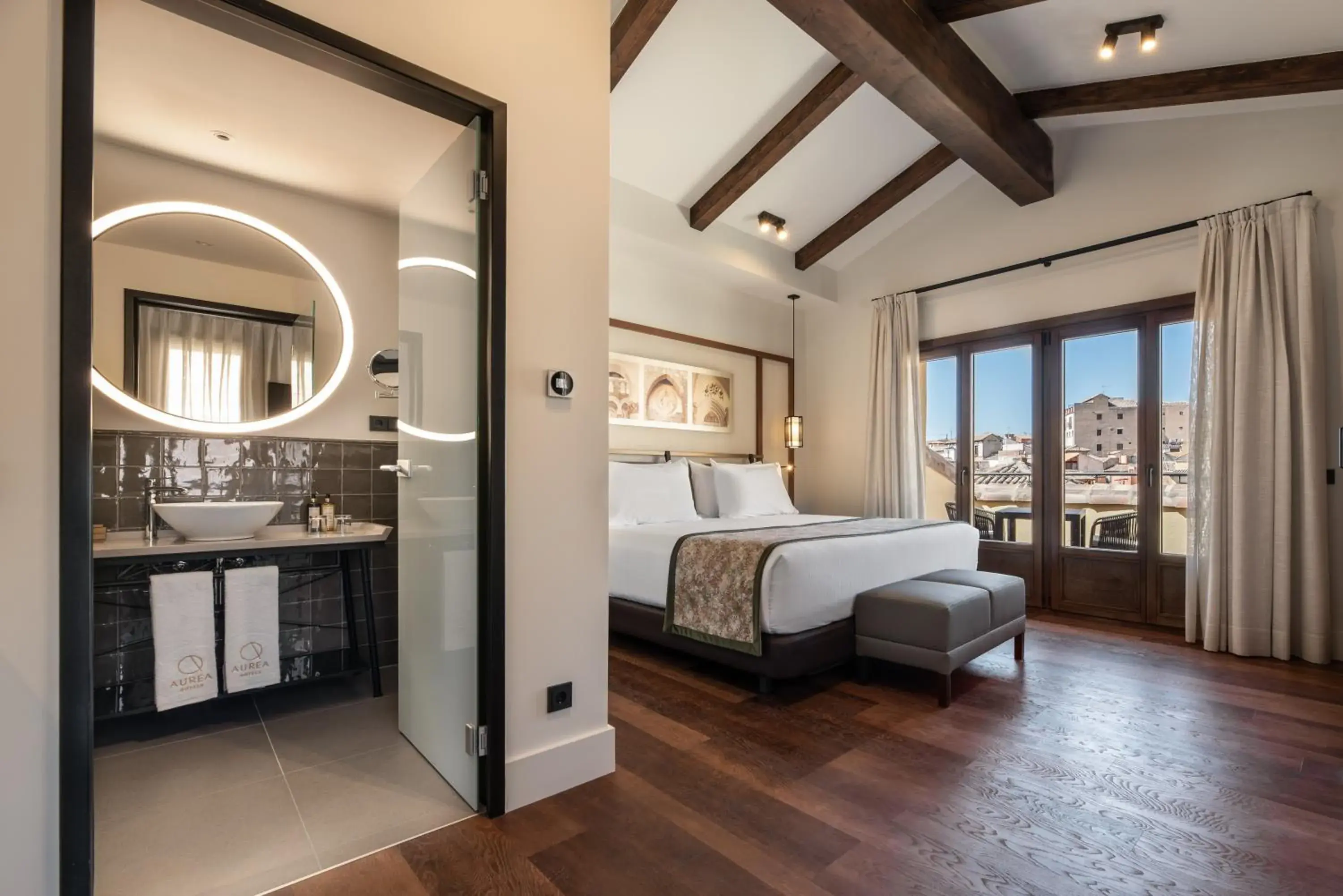 Bedroom, Bed in Áurea Toledo by Eurostars Hotel company Bedroom, Bed in Áurea Toledo by Eurostars Hotel company