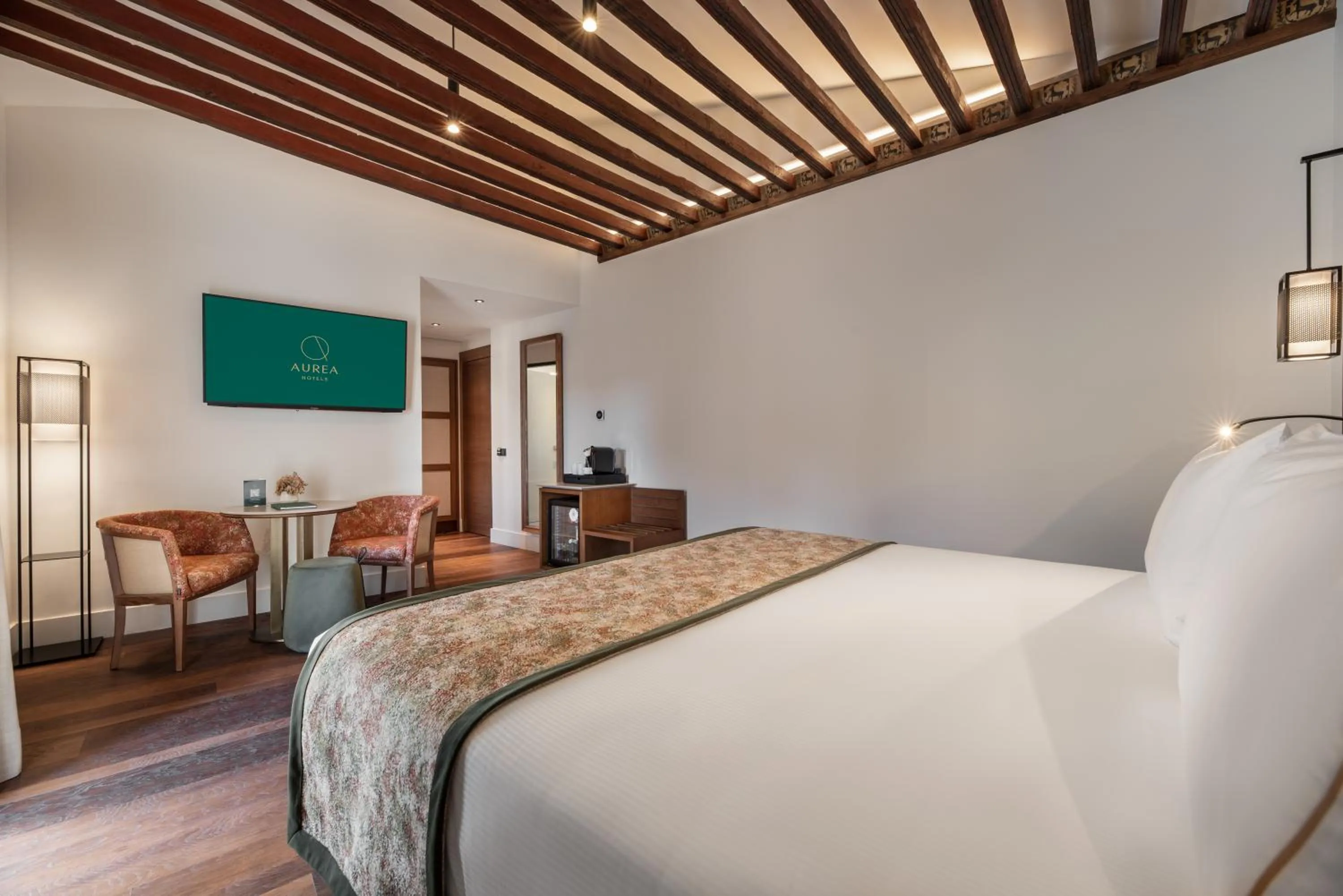 Bedroom, Bed in Áurea Toledo by Eurostars Hotel company