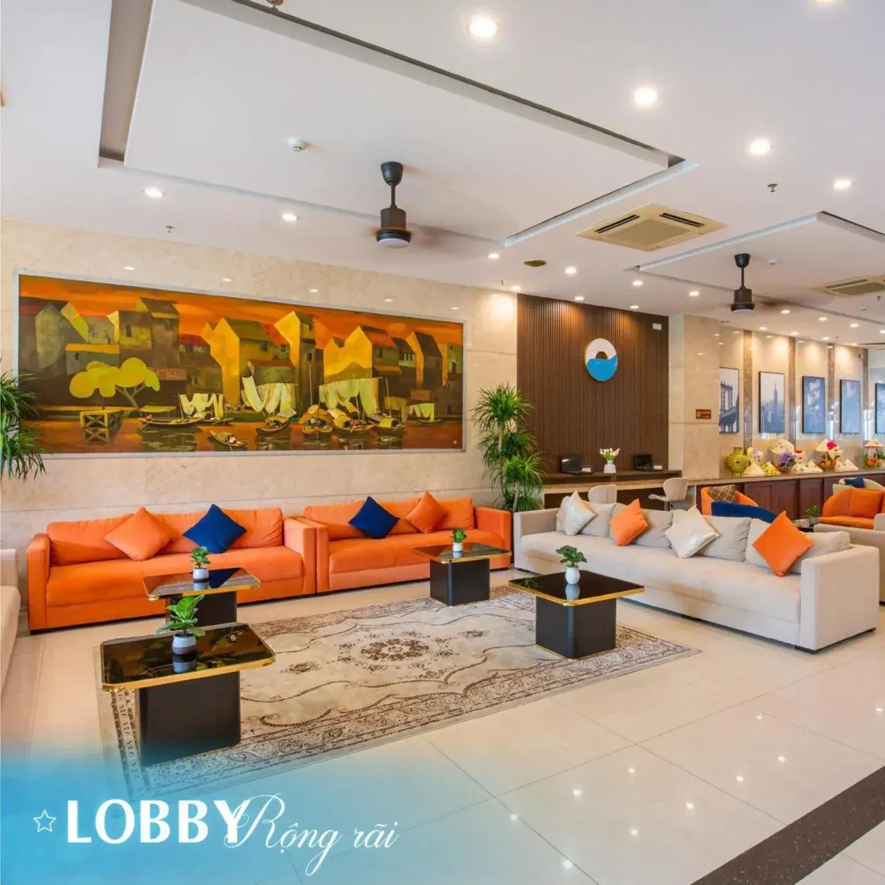 Lobby or reception in SeaFront Hotel DaNang Lobby or reception in SeaFront Hotel DaNang